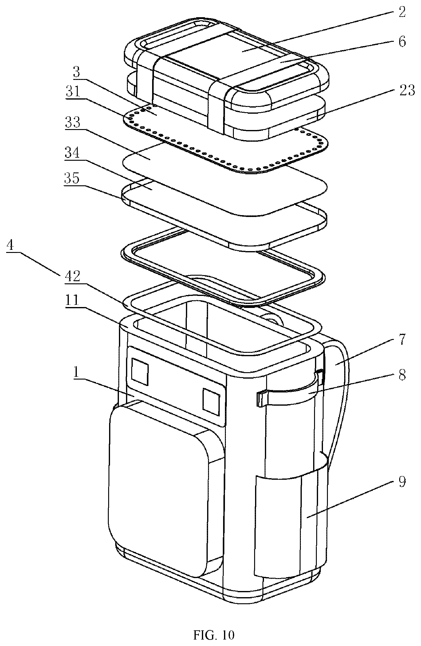 Patent US12317988 Figure 8 – Insulation bag