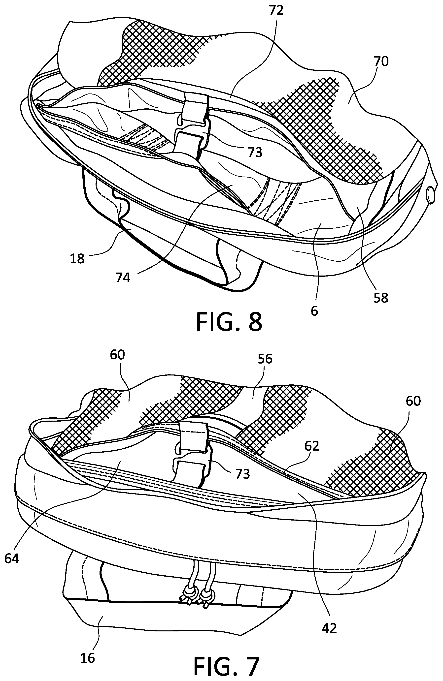 Patent US12317989 Figure 7 – Bag in particular a backpack for placement in an aircraft ejection seat