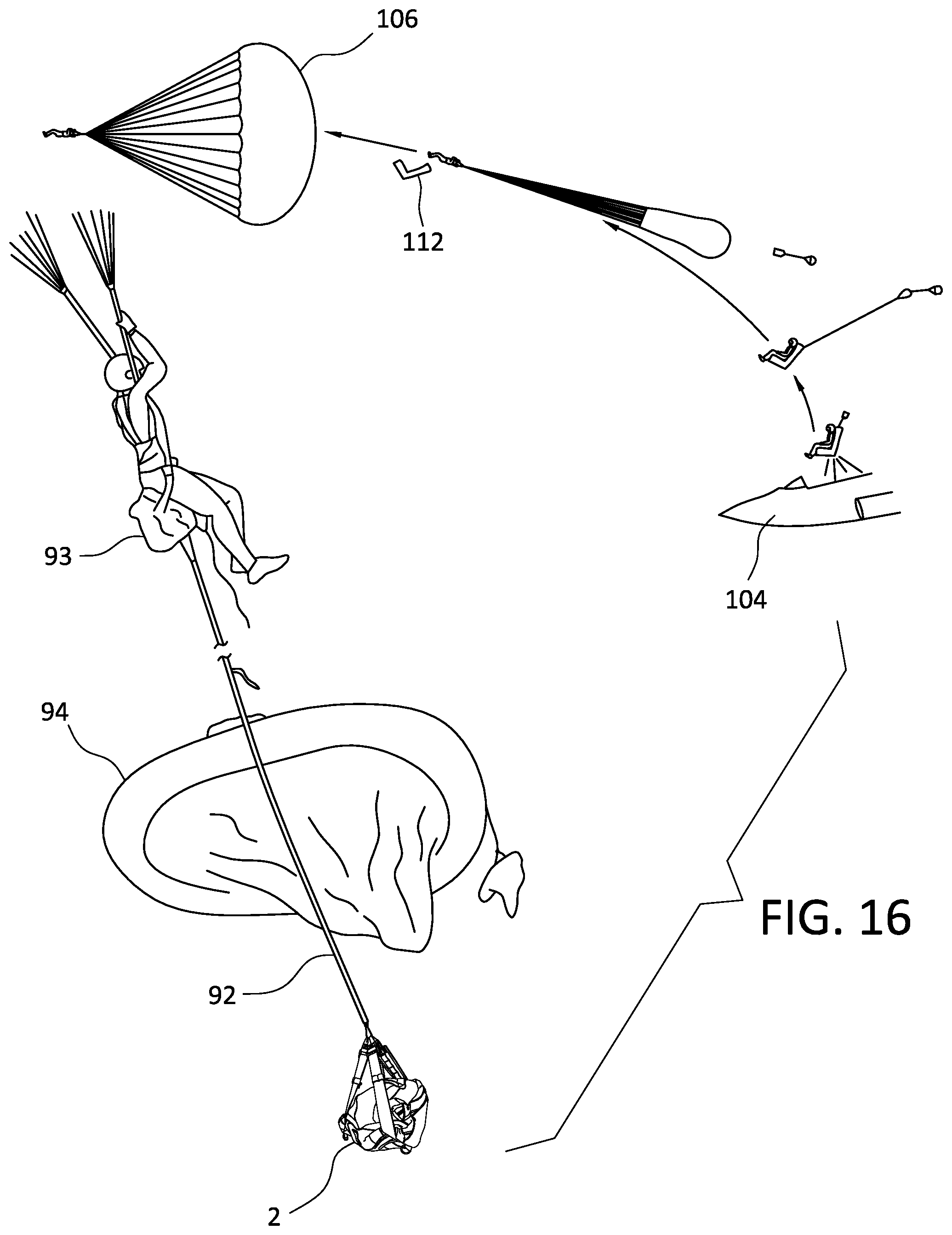 Patent US12317989 Figure 13 – Bag in particular a backpack for placement in an aircraft ejection seat