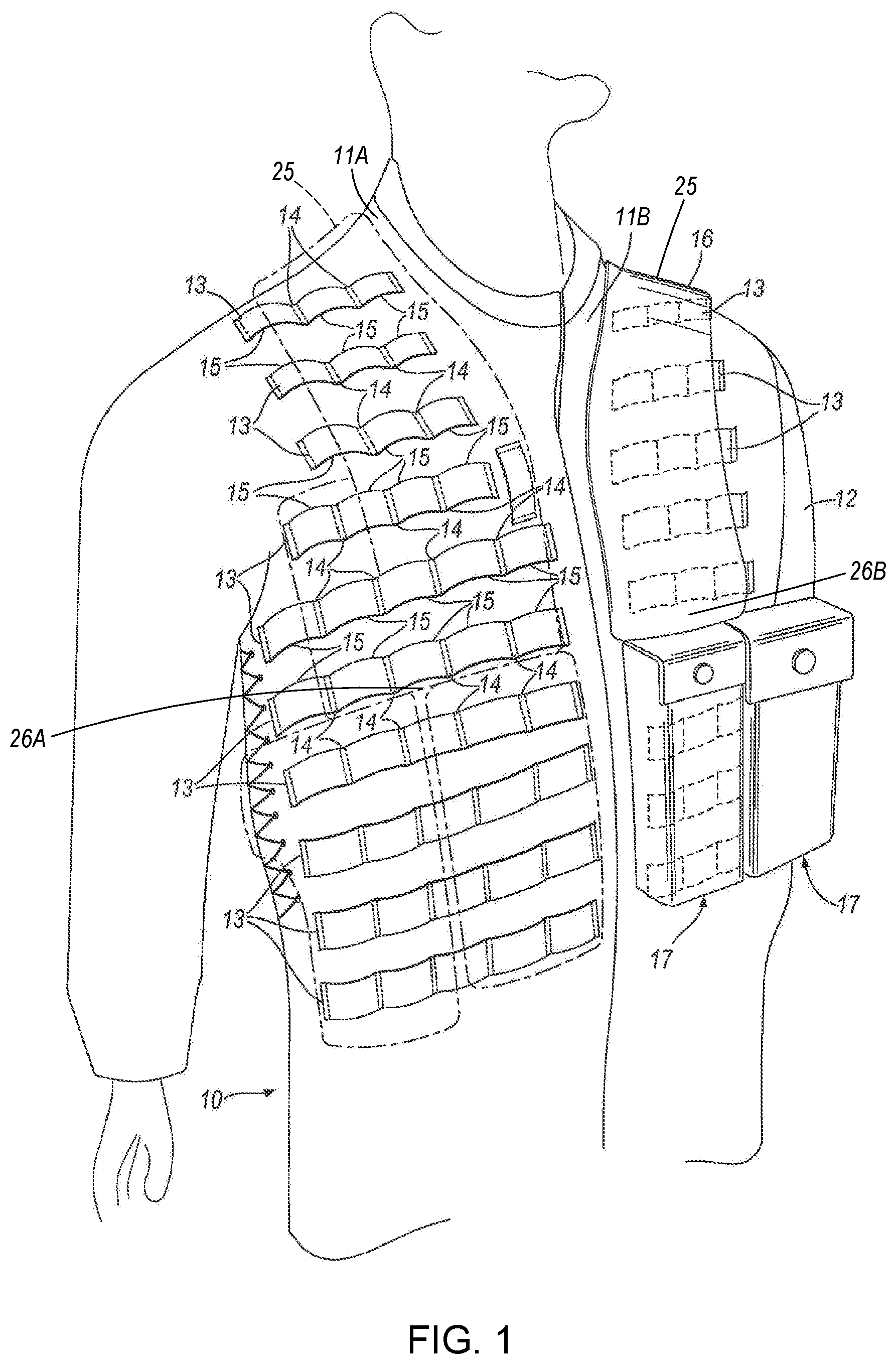 Patent US12317991 Figure 1 – Hook arrangement for load-carrying garments