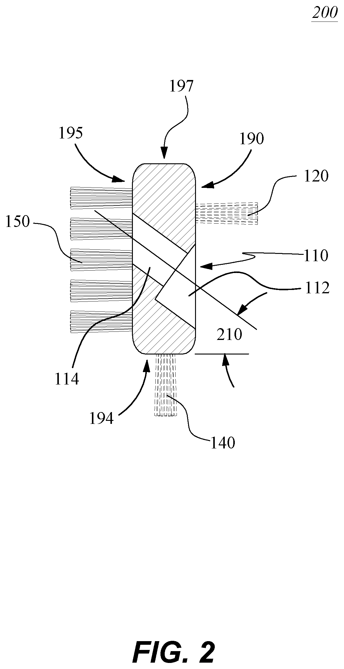 Patent US12317992 Figure 2 – Universal gutter guard cleaning brush