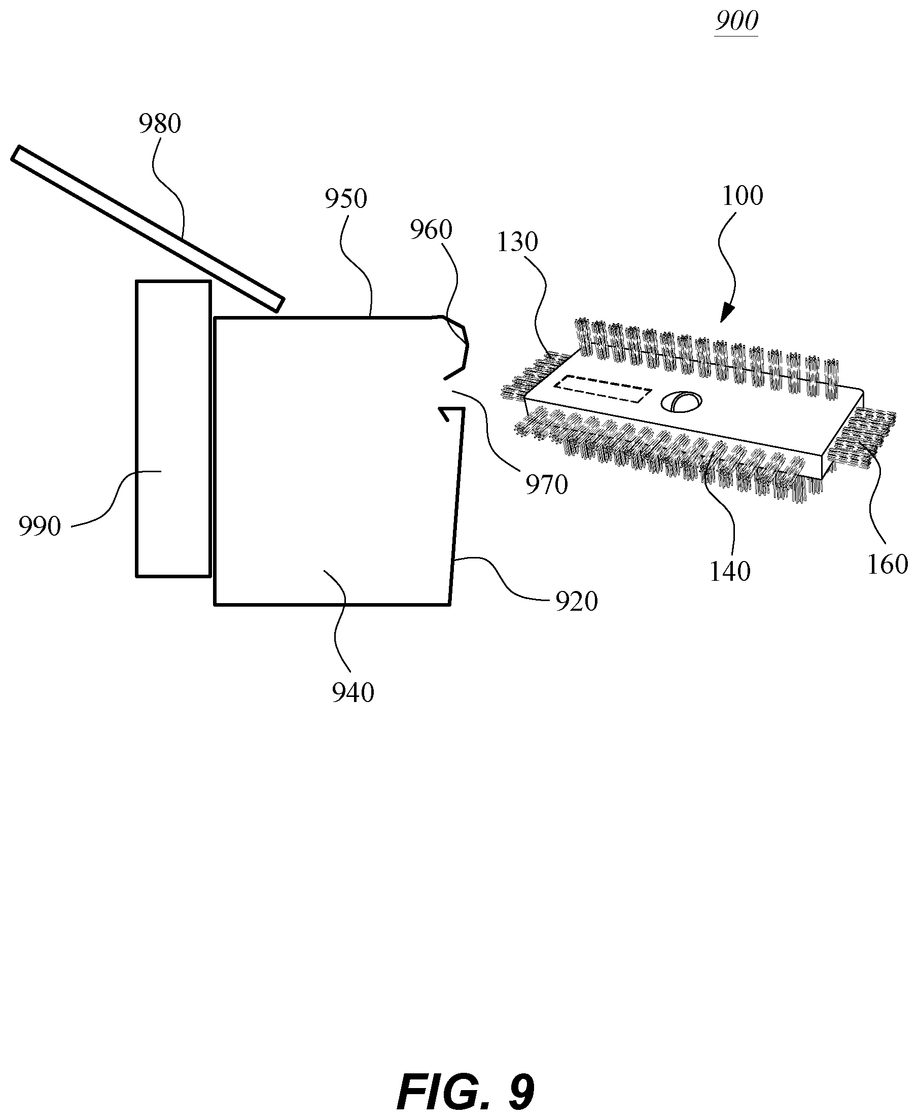 Patent US12317992 Figure 12 – Universal gutter guard cleaning brush