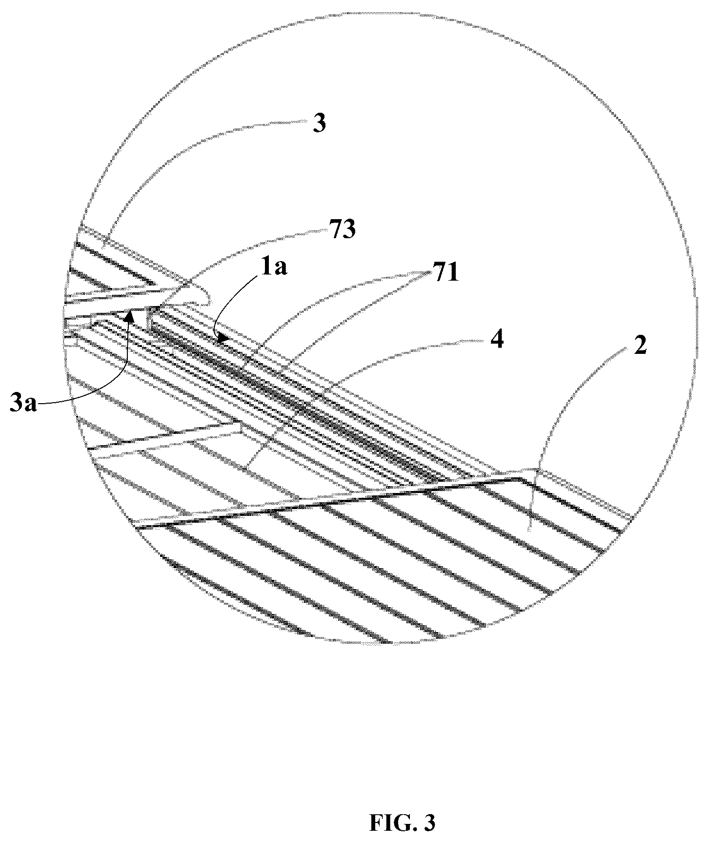 Patent US12317993 Figure 3 – Pull-out table with single slide rail