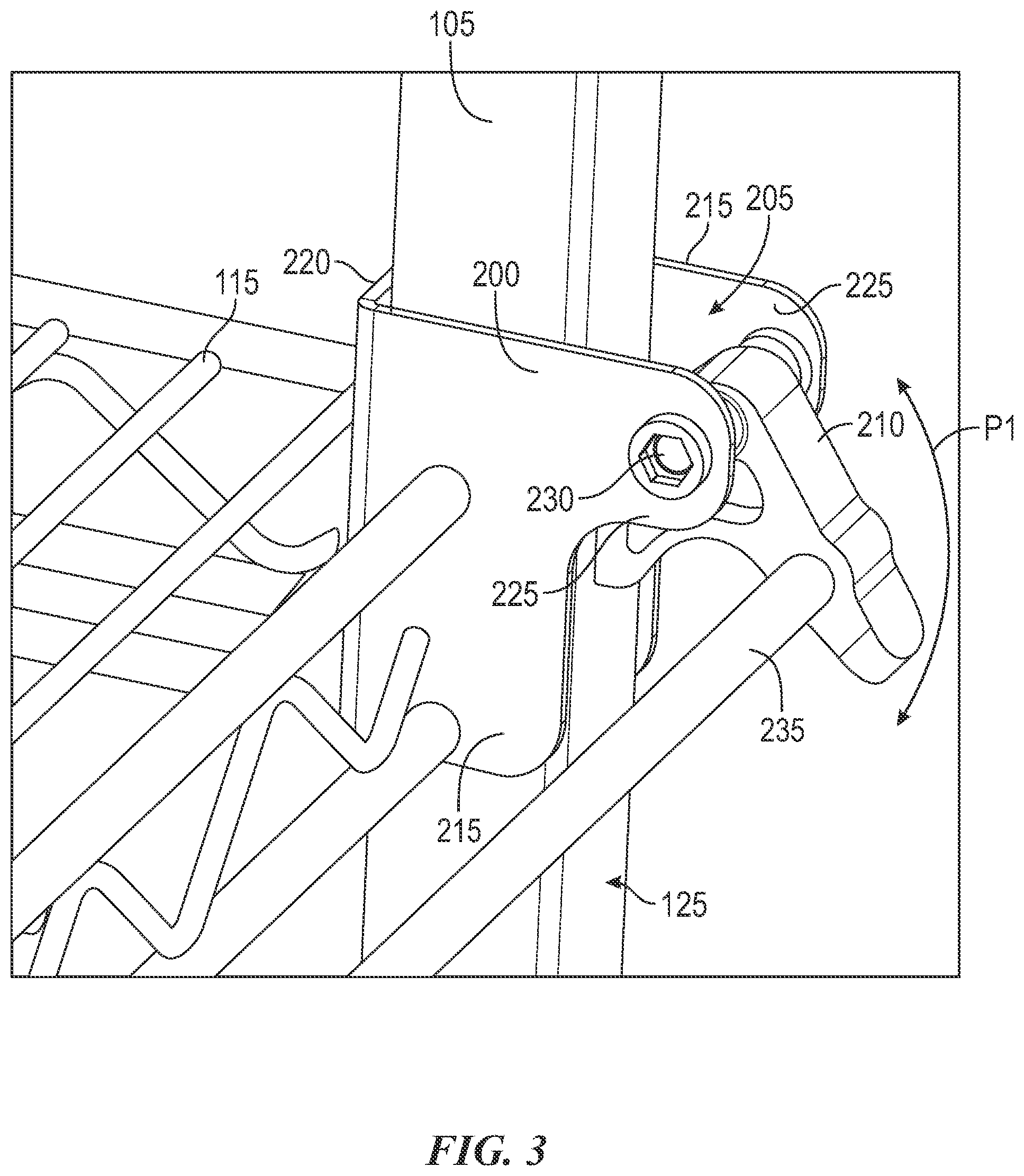 Patent US12317997 Figure 3 – Adjustable shelving systems and methods