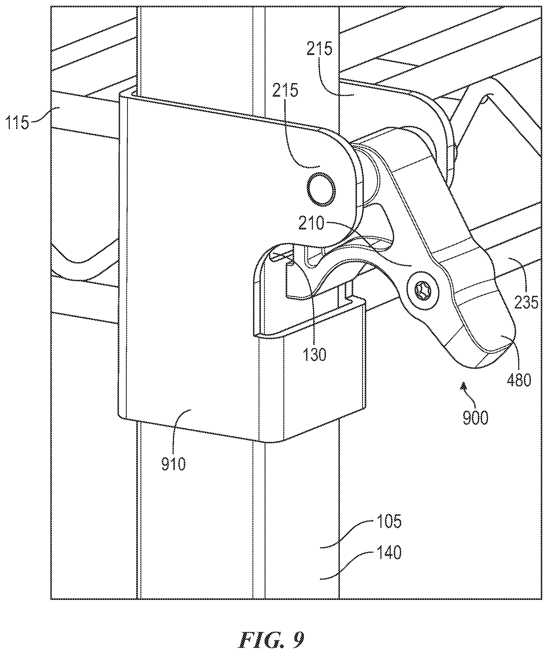 Patent US12317997 Figure 7 – Adjustable shelving systems and methods