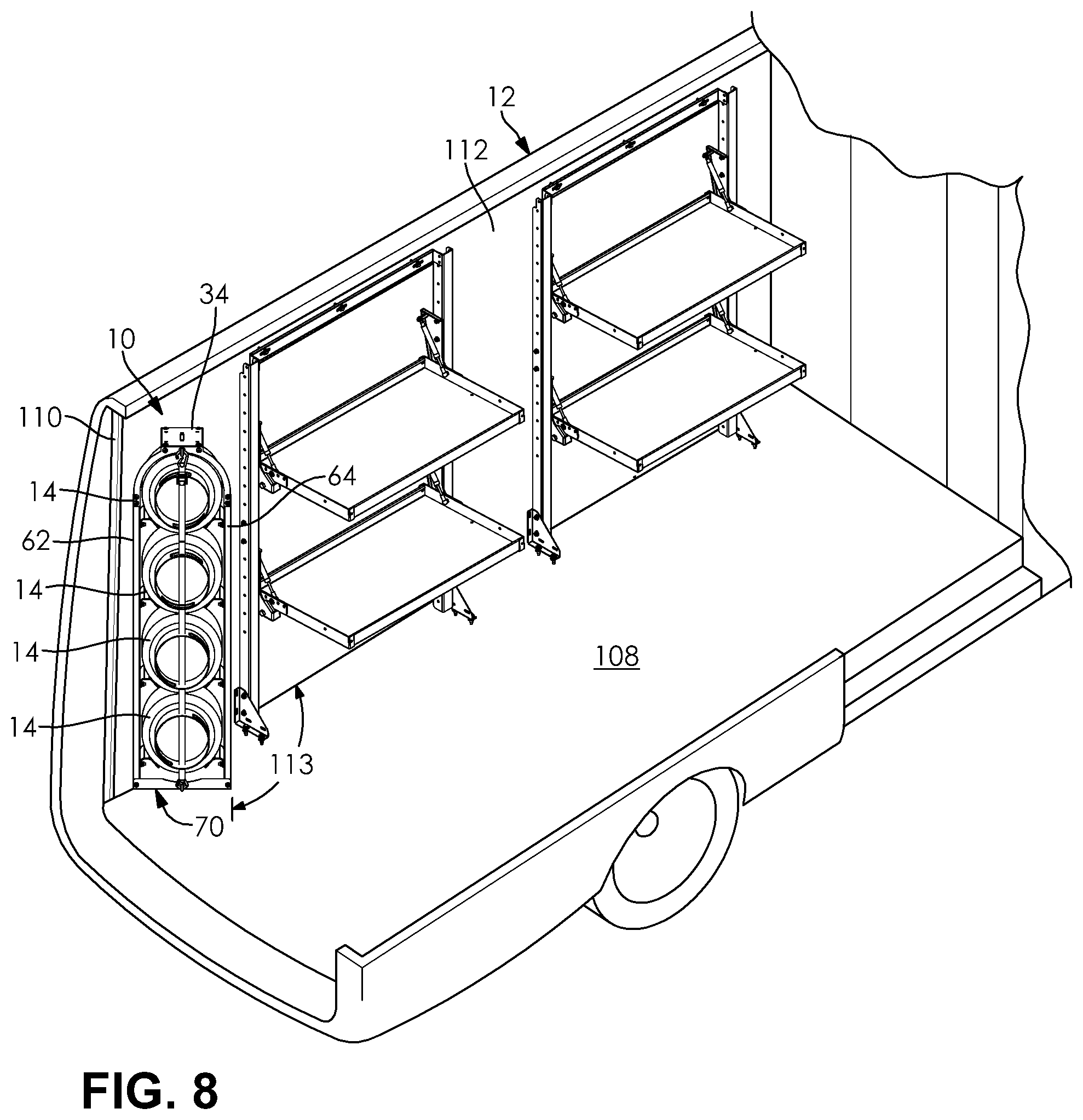 Patent US12317998 Figure 4 – Tank rack