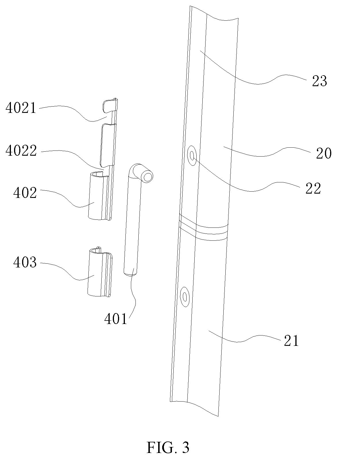 Patent US12317999 Figure 3 – Twistable and stackable shelf and connecting device thereof
