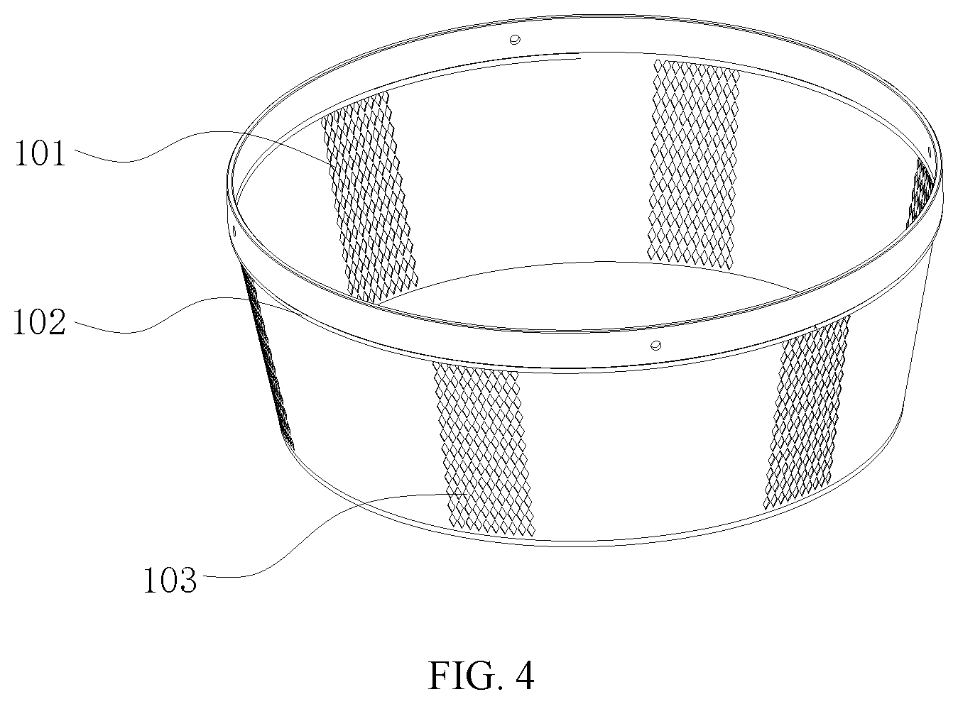 Patent US12317999 Figure 4 – Twistable and stackable shelf and connecting device thereof