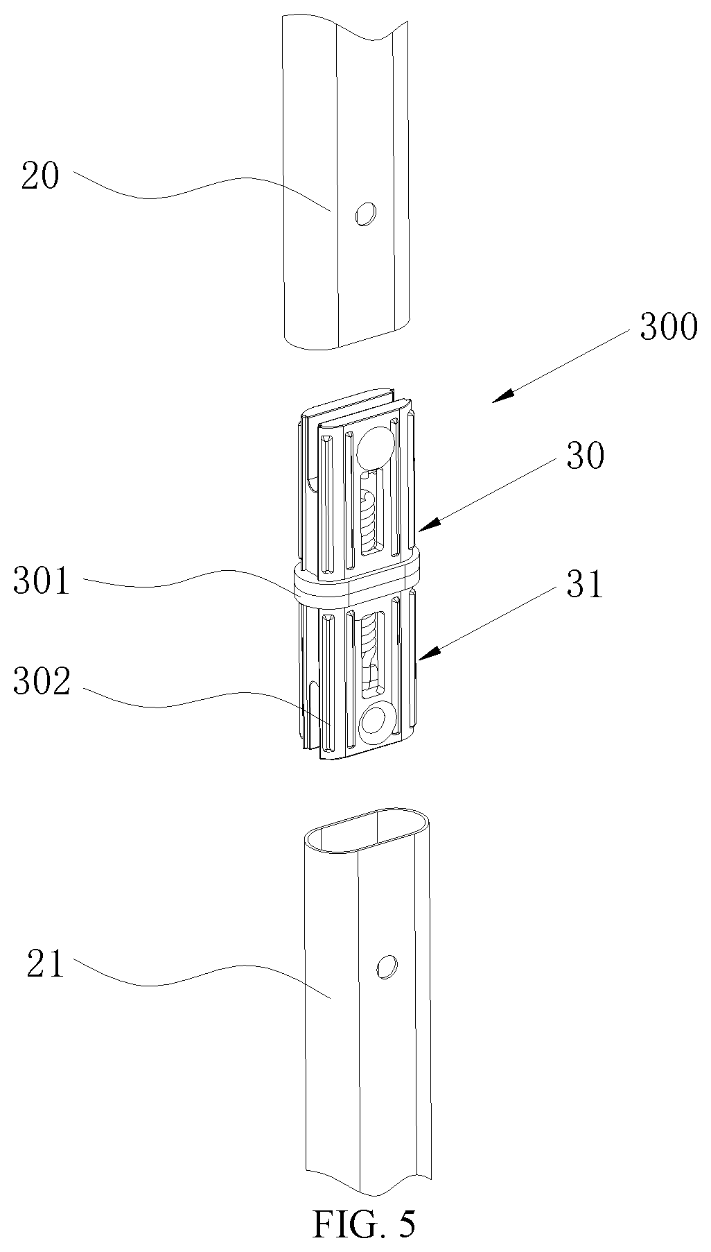 Patent US12317999 Figure 5 – Twistable and stackable shelf and connecting device thereof