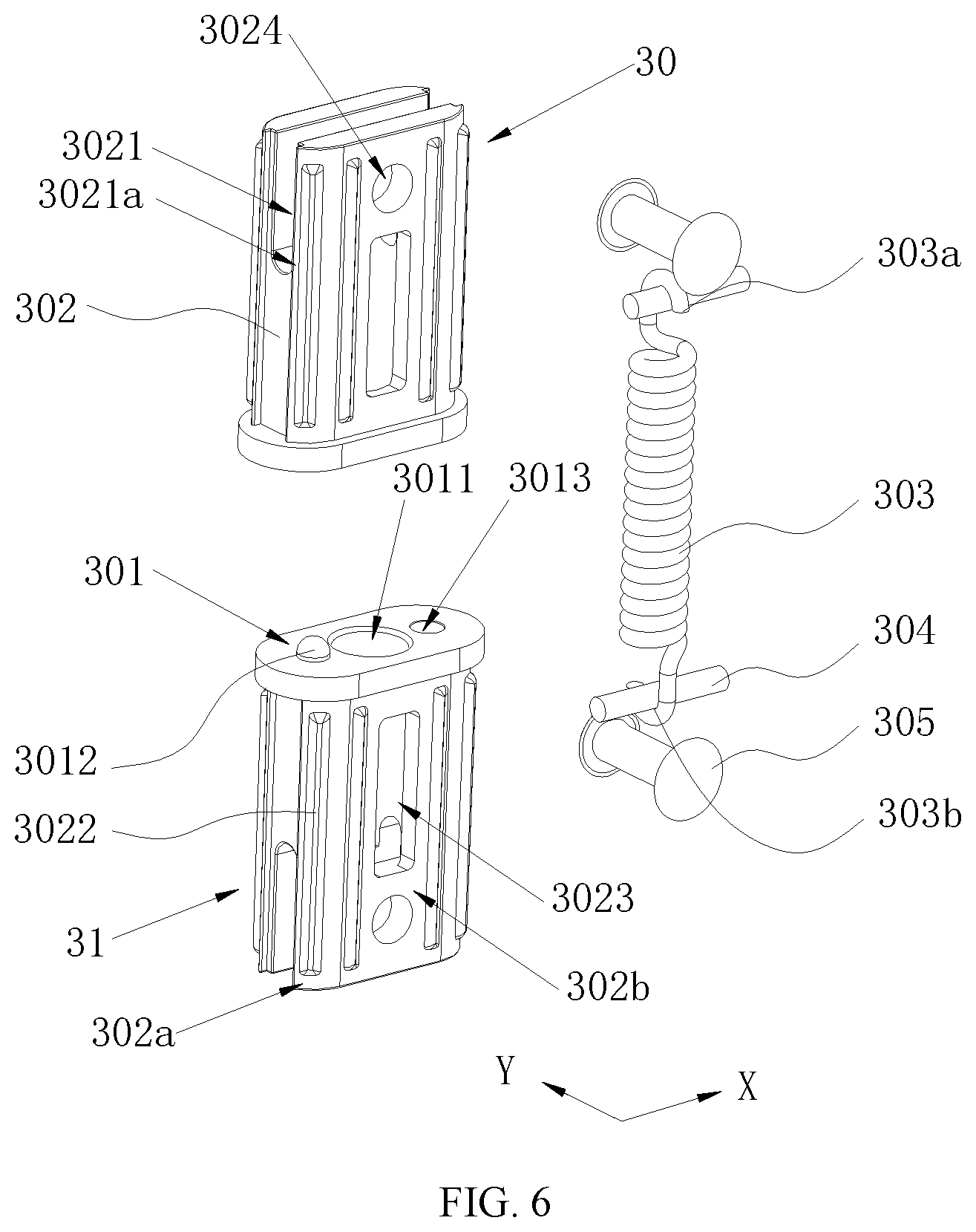 Patent US12317999 Figure 6 – Twistable and stackable shelf and connecting device thereof