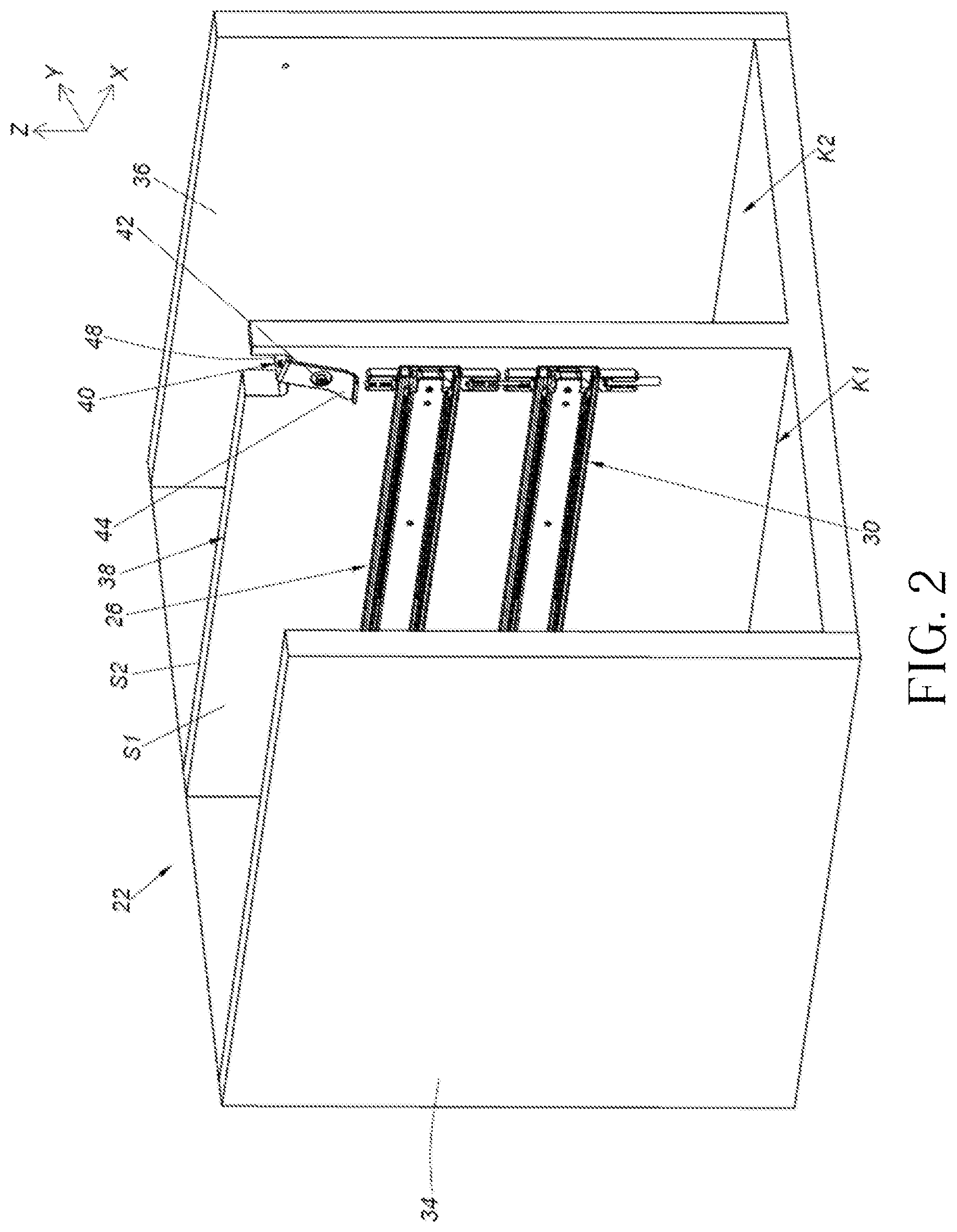 Patent US12318000 Figure 2 – Slide rail mechanism
