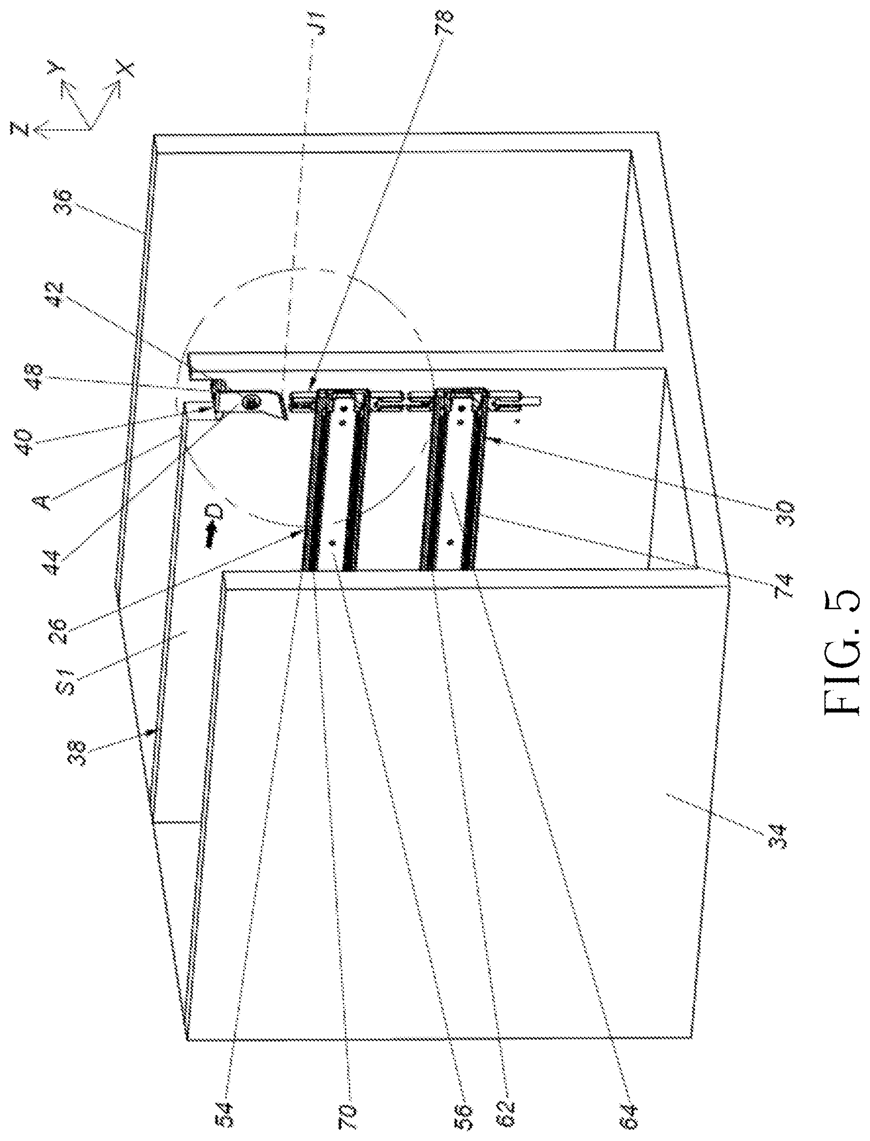 Patent US12318000 Figure 5 – Slide rail mechanism