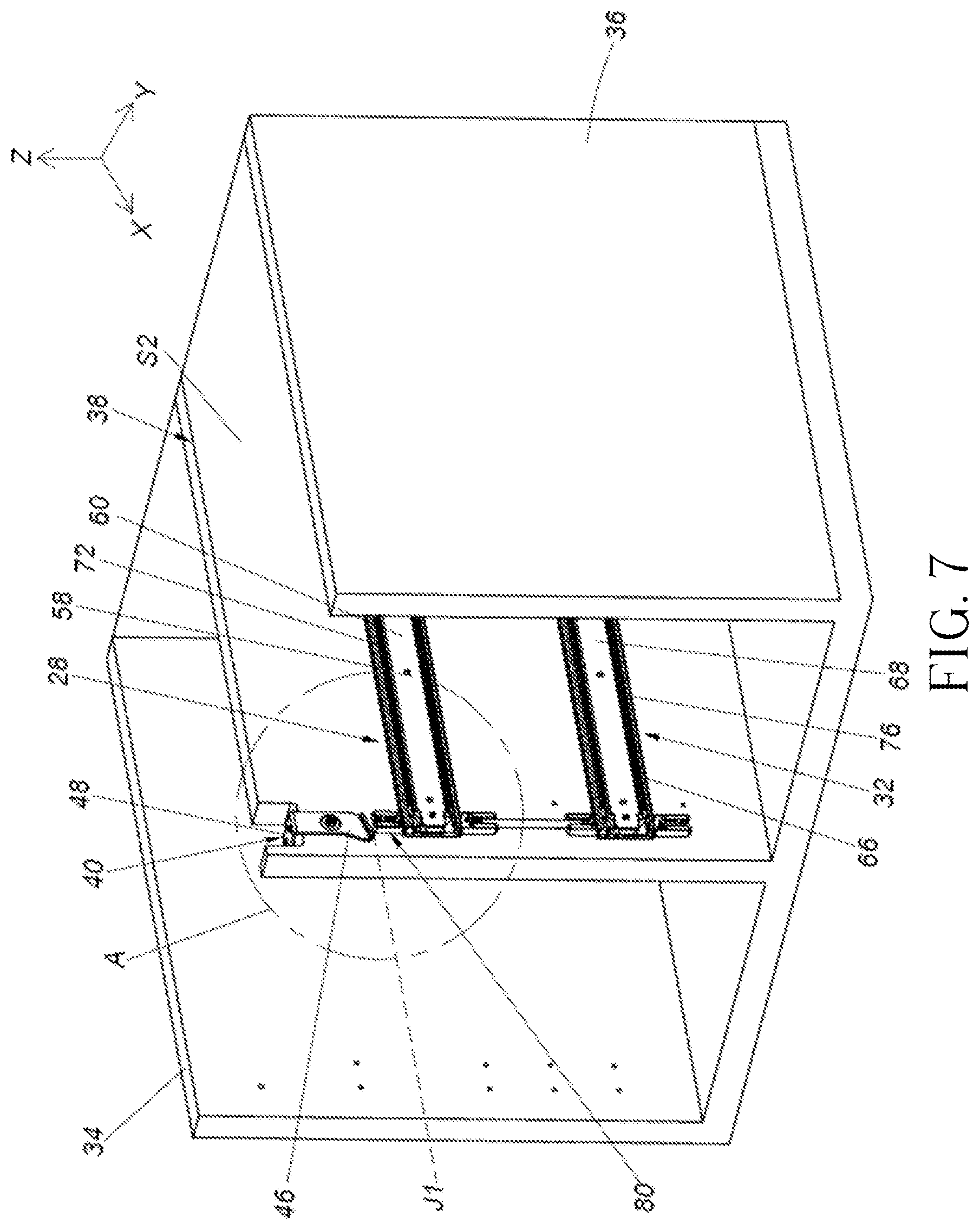Patent US12318000 Figure 7 – Slide rail mechanism