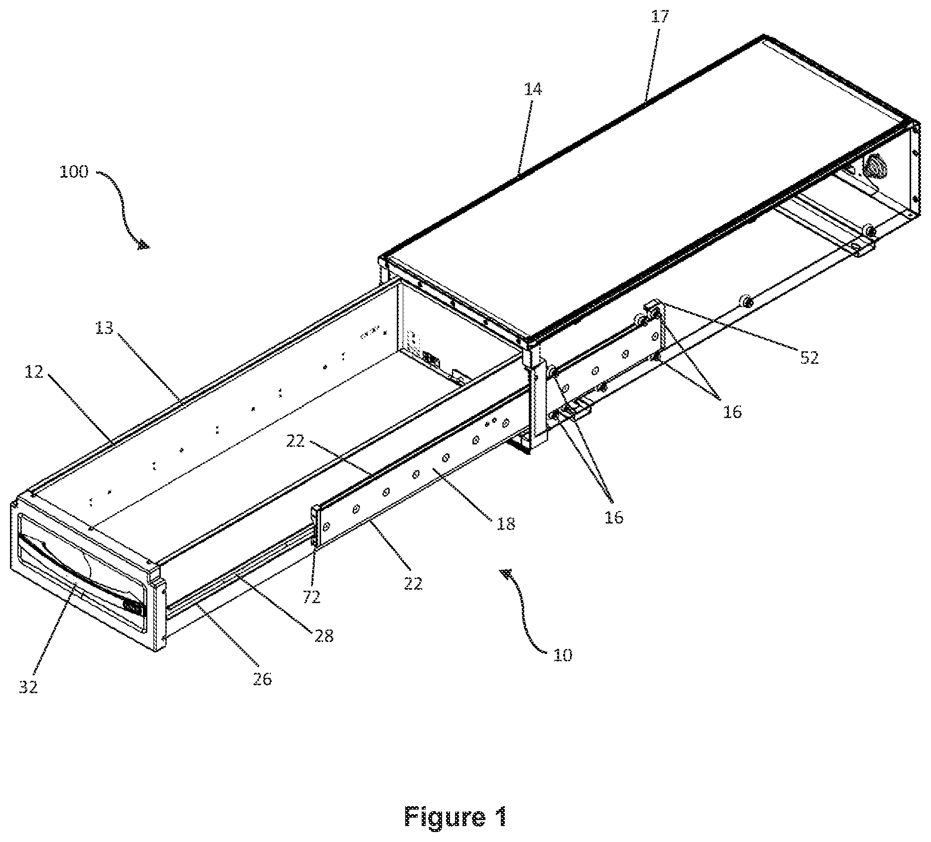 Patent US12318001 Figure 1 – Receptacle assemblies and locking systems for such assemblies