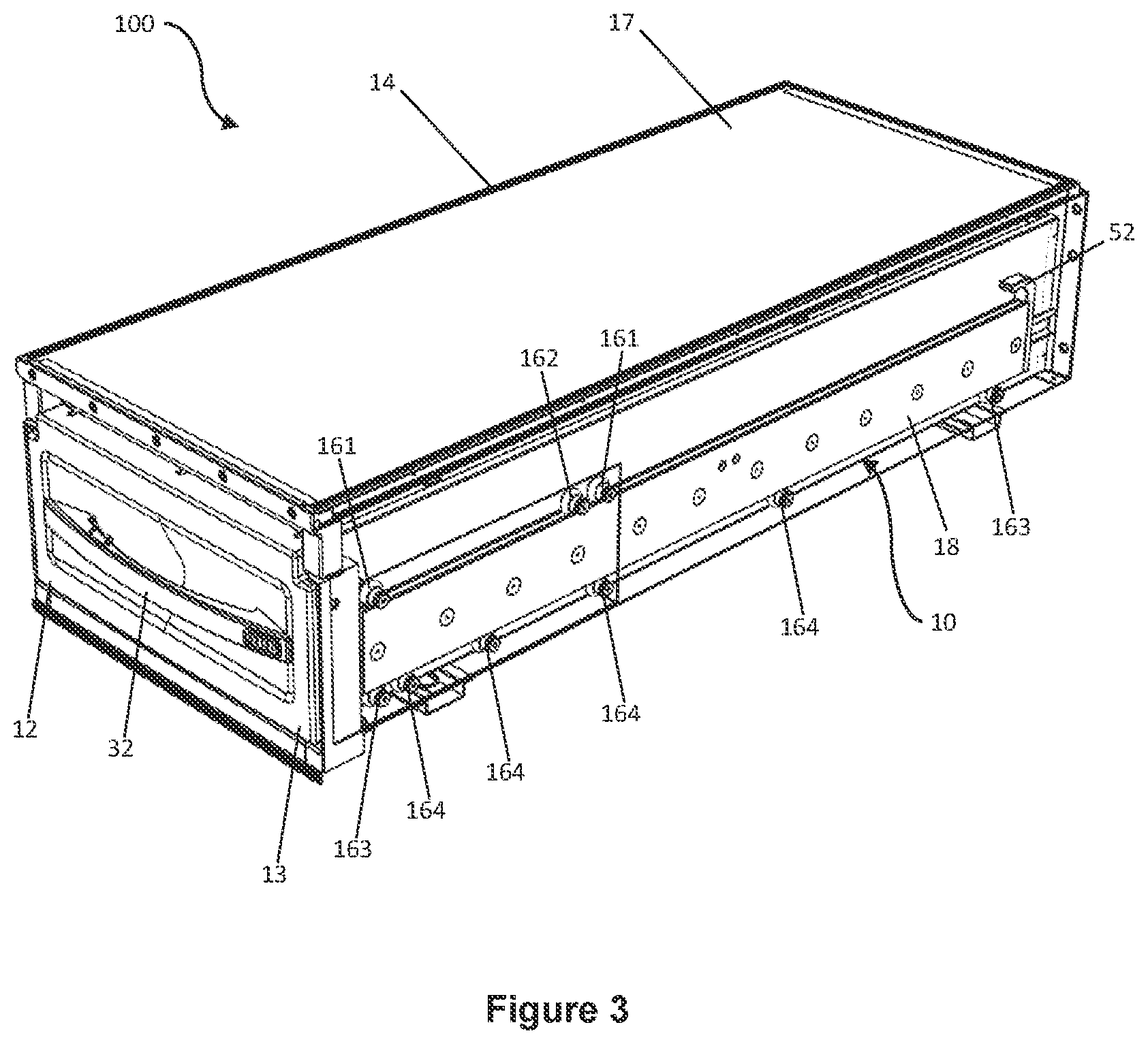 Patent US12318001 Figure 3 – Receptacle assemblies and locking systems for such assemblies