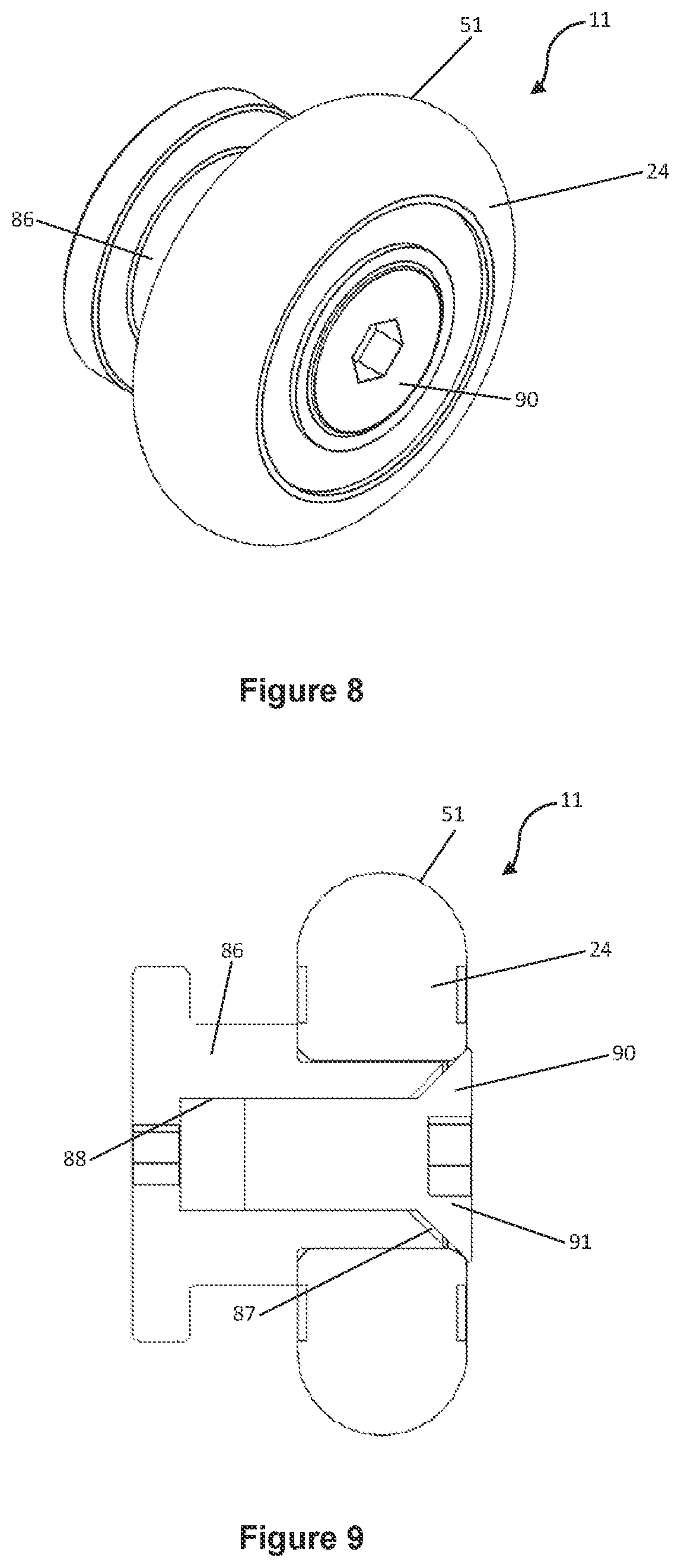 Patent US12318001 Figure 8 – Receptacle assemblies and locking systems for such assemblies