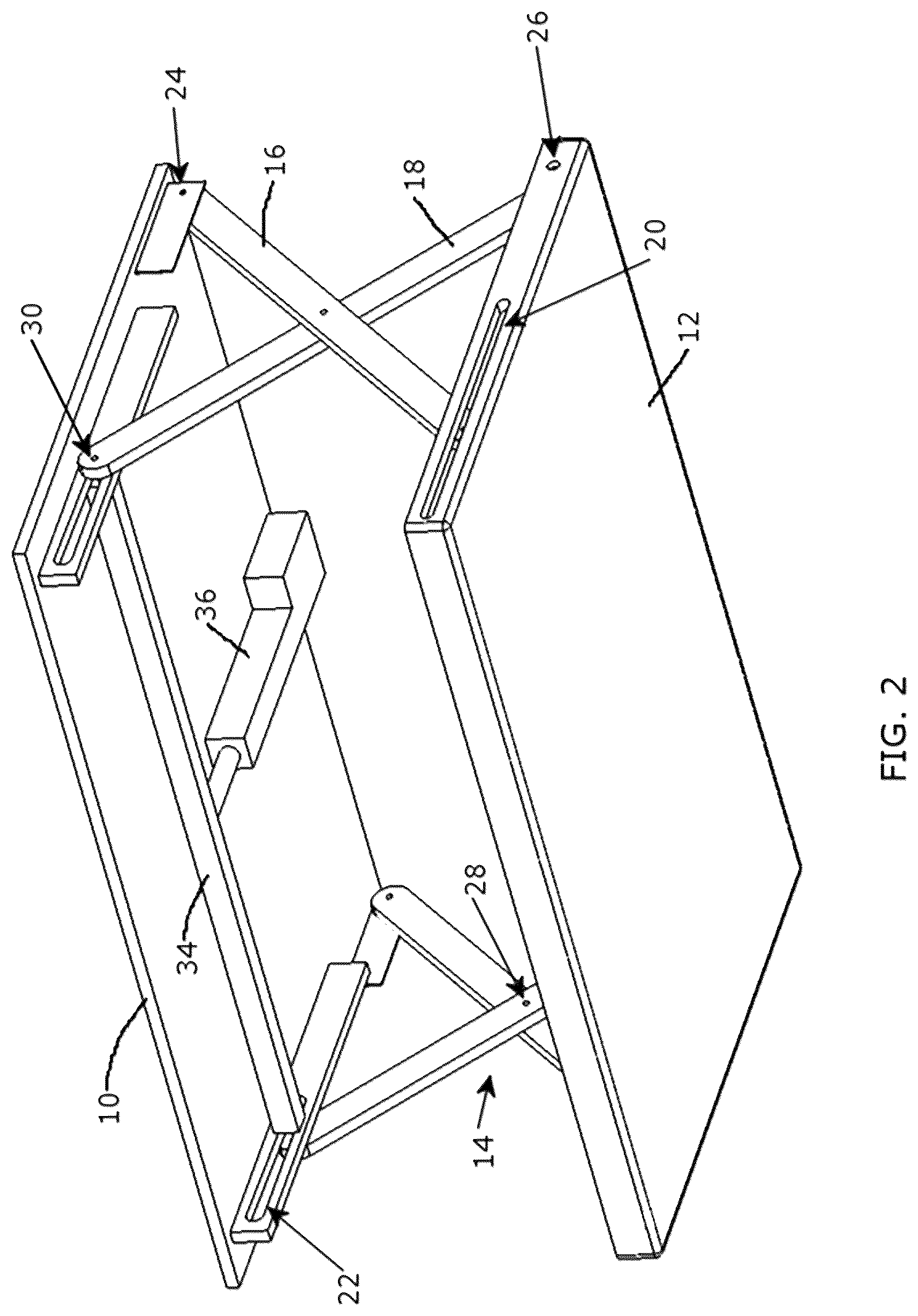 Patent US12318003 Figure 5 – Desktop workspace that adjusts vertically