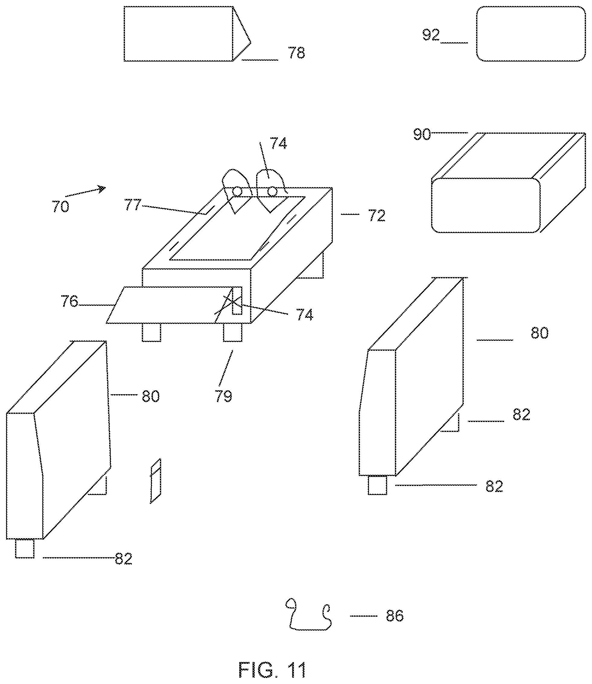 Patent US12318006 Figure 11 – Furniture assembly with recliner module