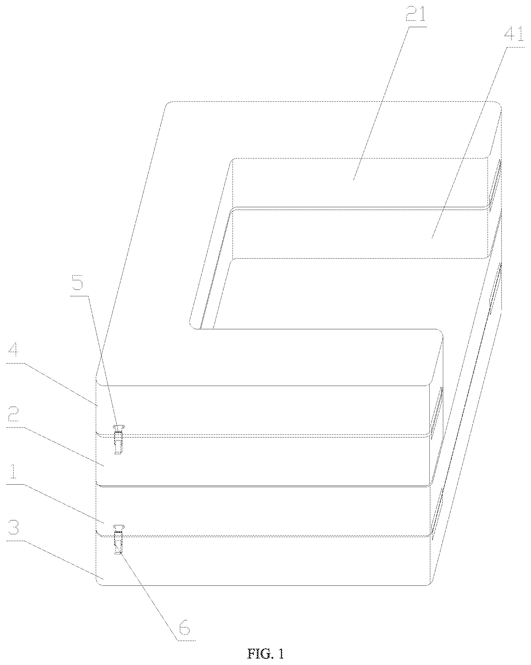 Patent US12318007 Figure 1 – Foldable sofa