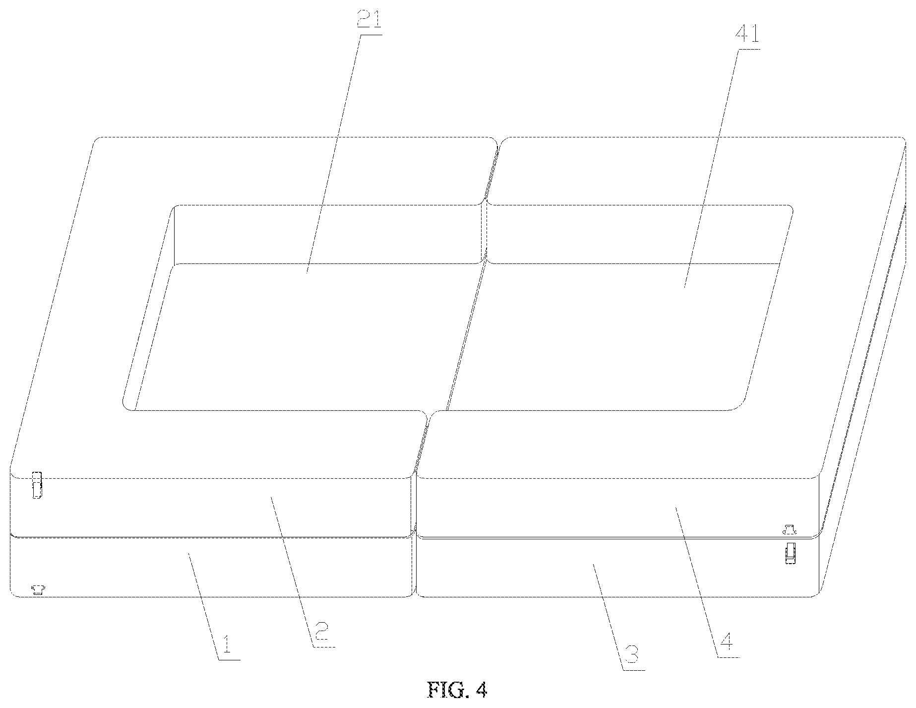 Patent US12318007 Figure 3 – Foldable sofa