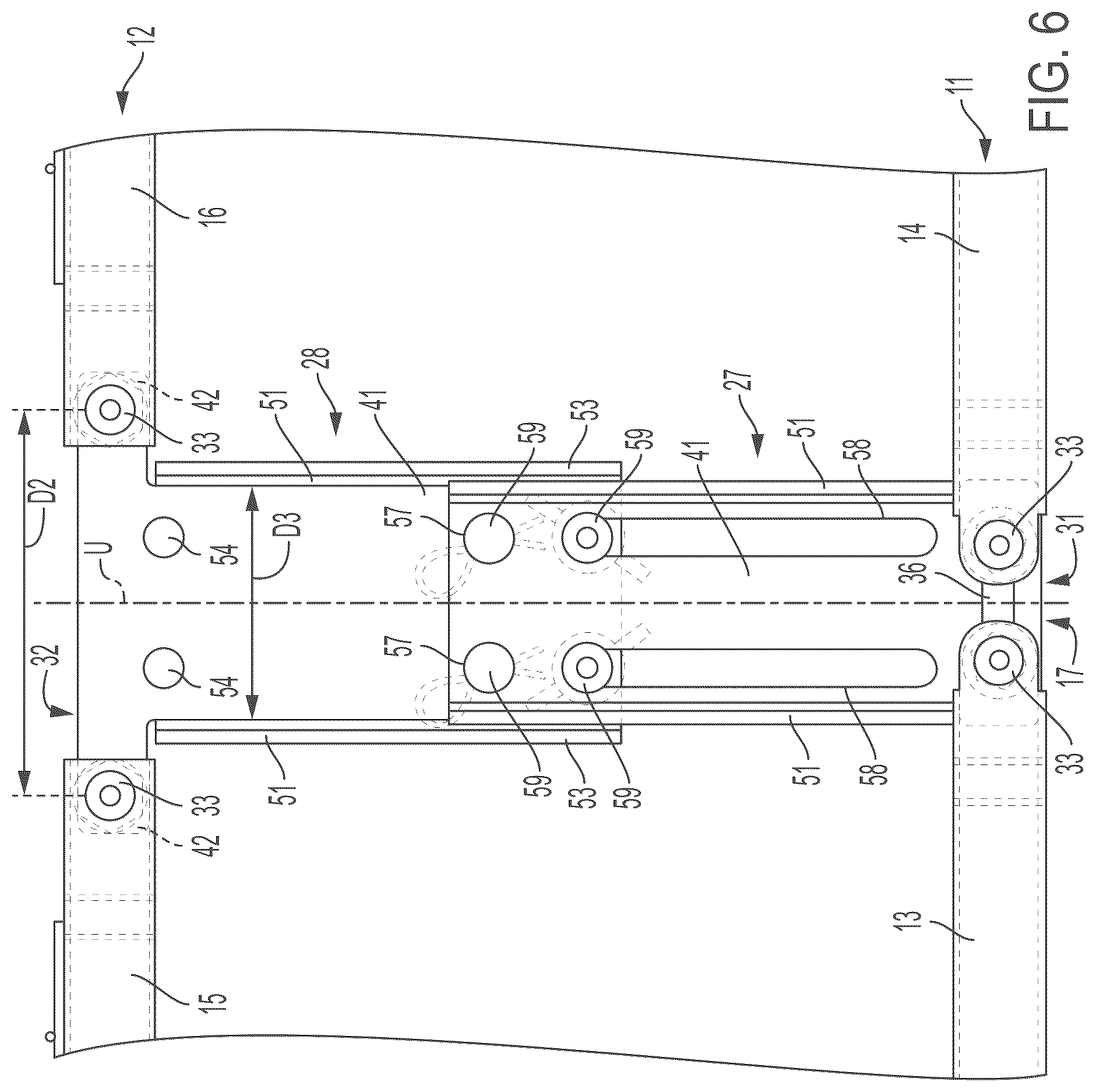 Patent US12318009 Figure 6 – Foldable mattress foundation