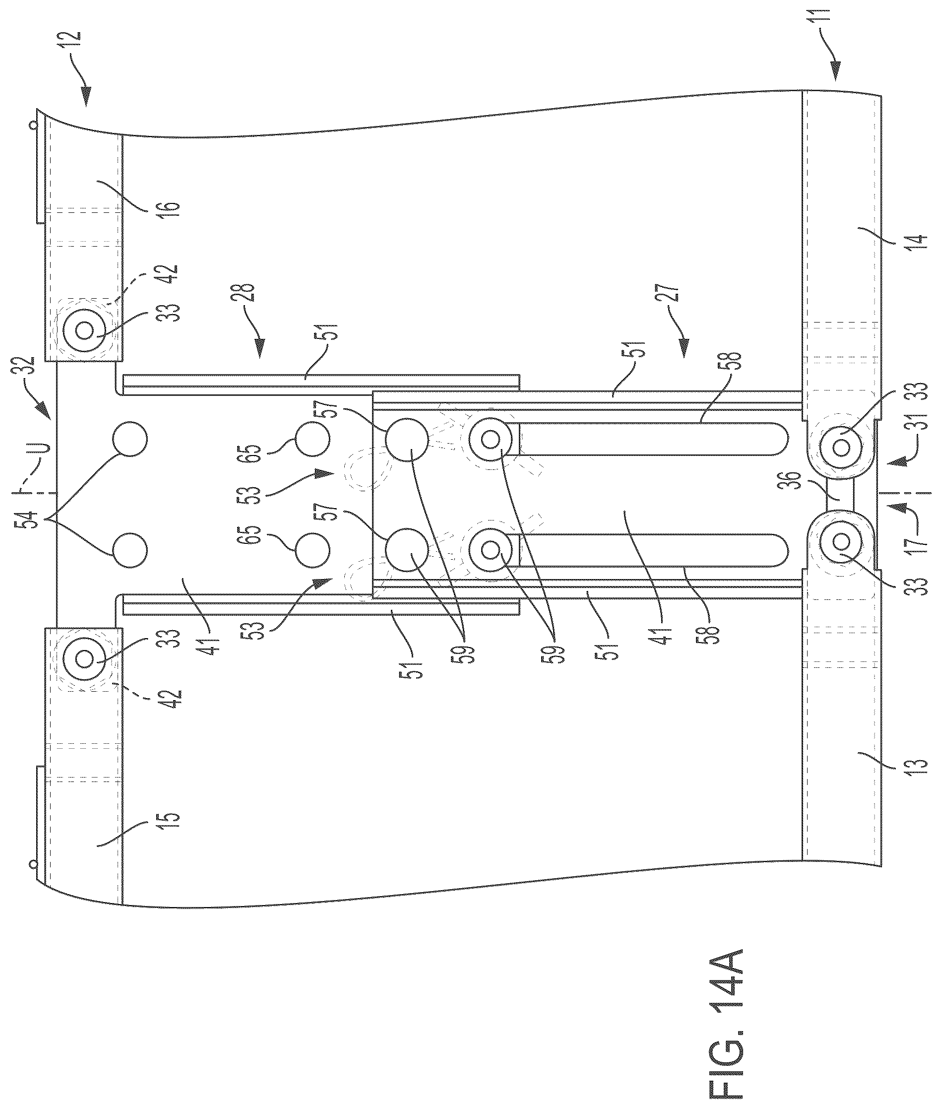 Patent US12318009 Figure 13 – Foldable mattress foundation