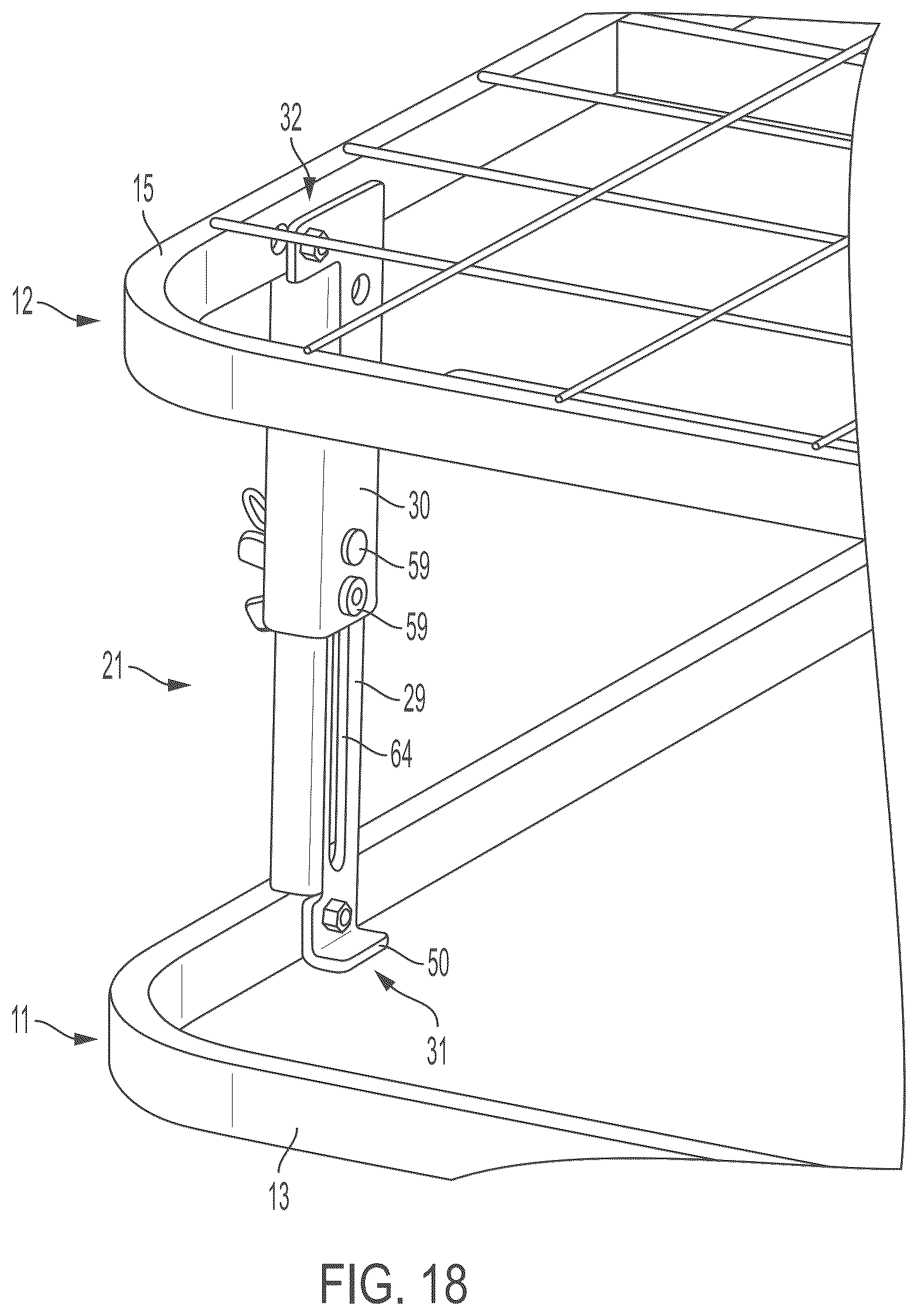 Patent US12318009 Figure 19 – Foldable mattress foundation