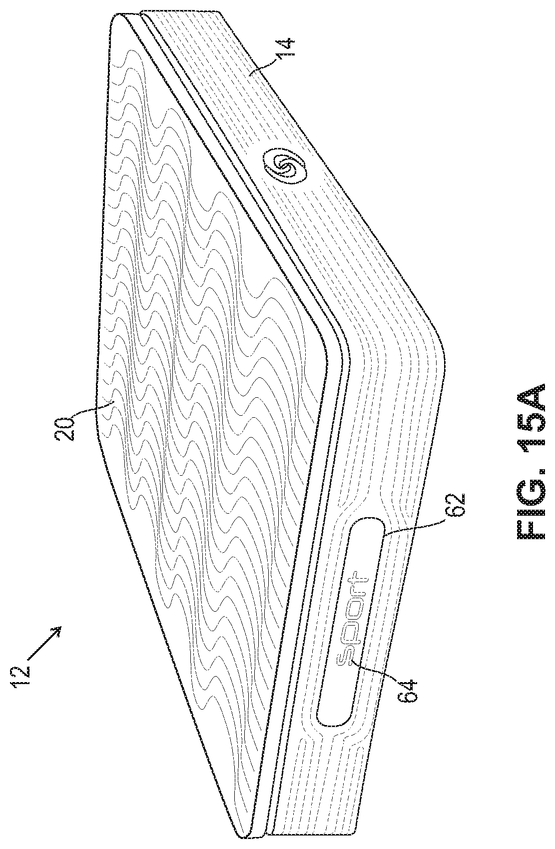 Patent US12318011 Figure 16 – Customizable mattress
