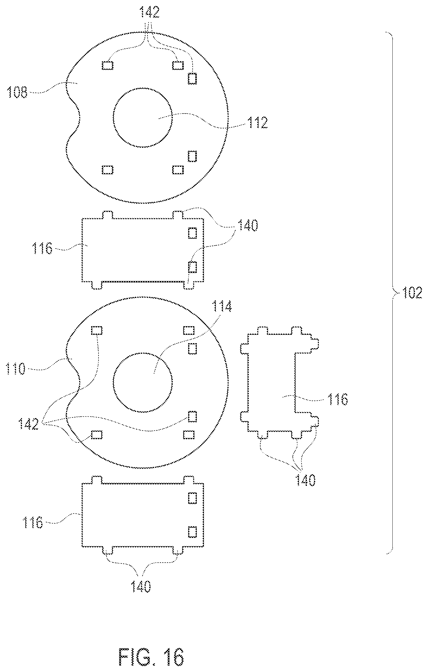 Patent US12318013 Figure 16 – Height adjustment mechanism for furniture