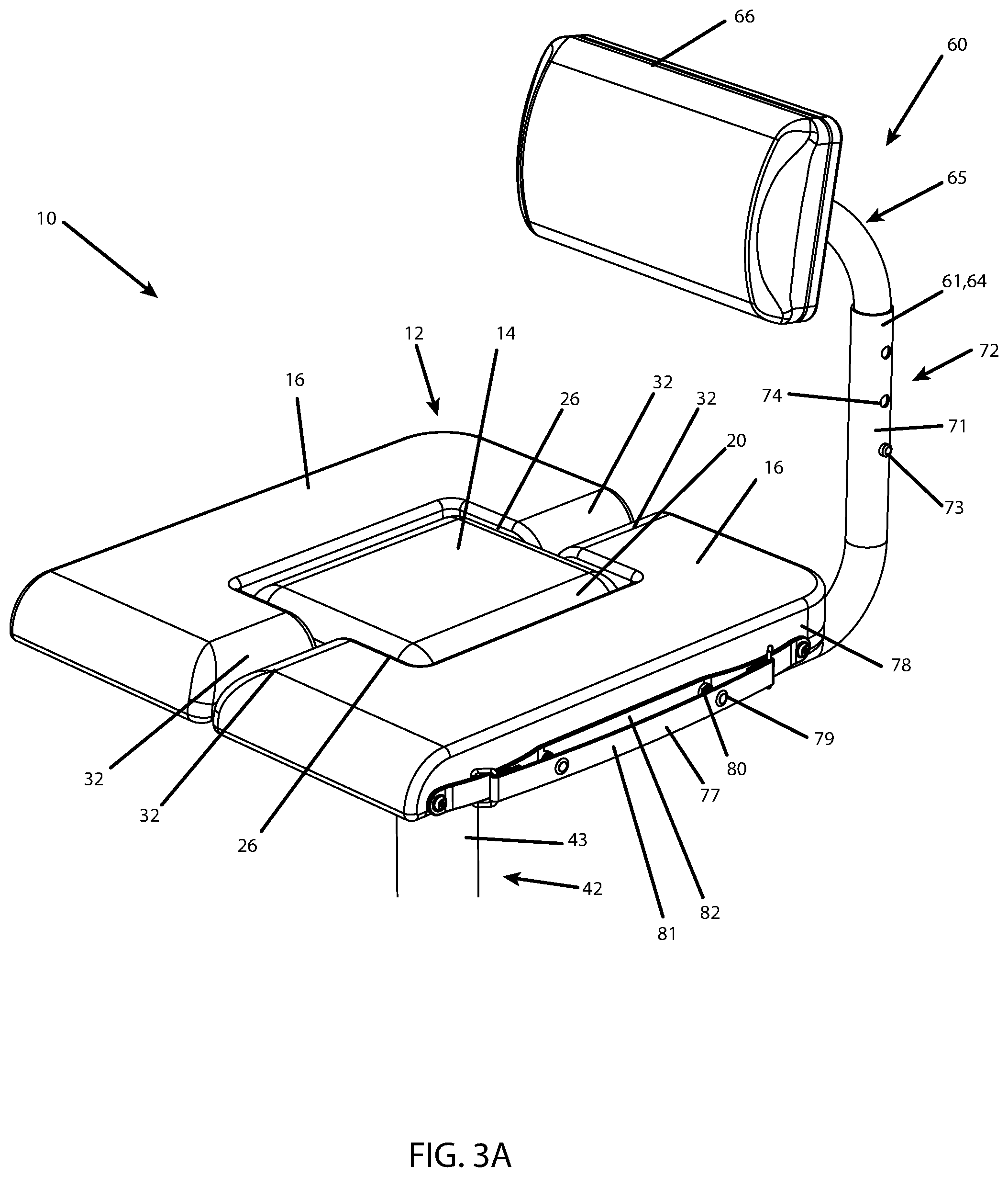 Patent US12318015 Figure 5 – Lightweight collapsible stool