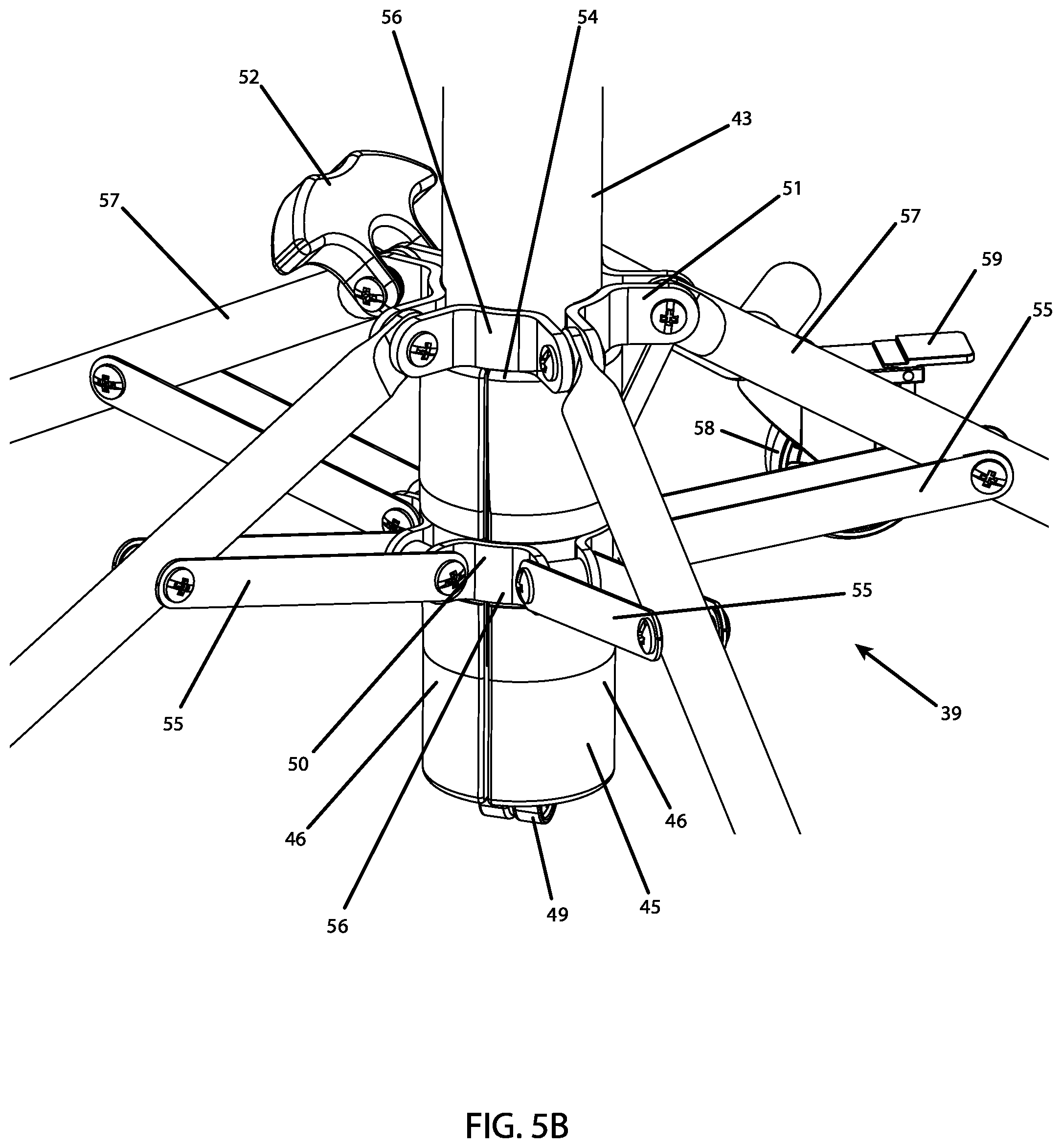 Patent US12318015 Figure 9 – Lightweight collapsible stool