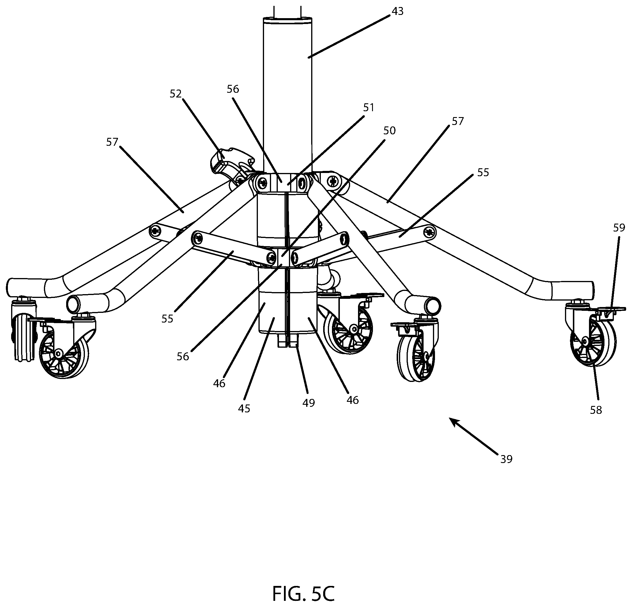 Patent US12318015 Figure 10 – Lightweight collapsible stool