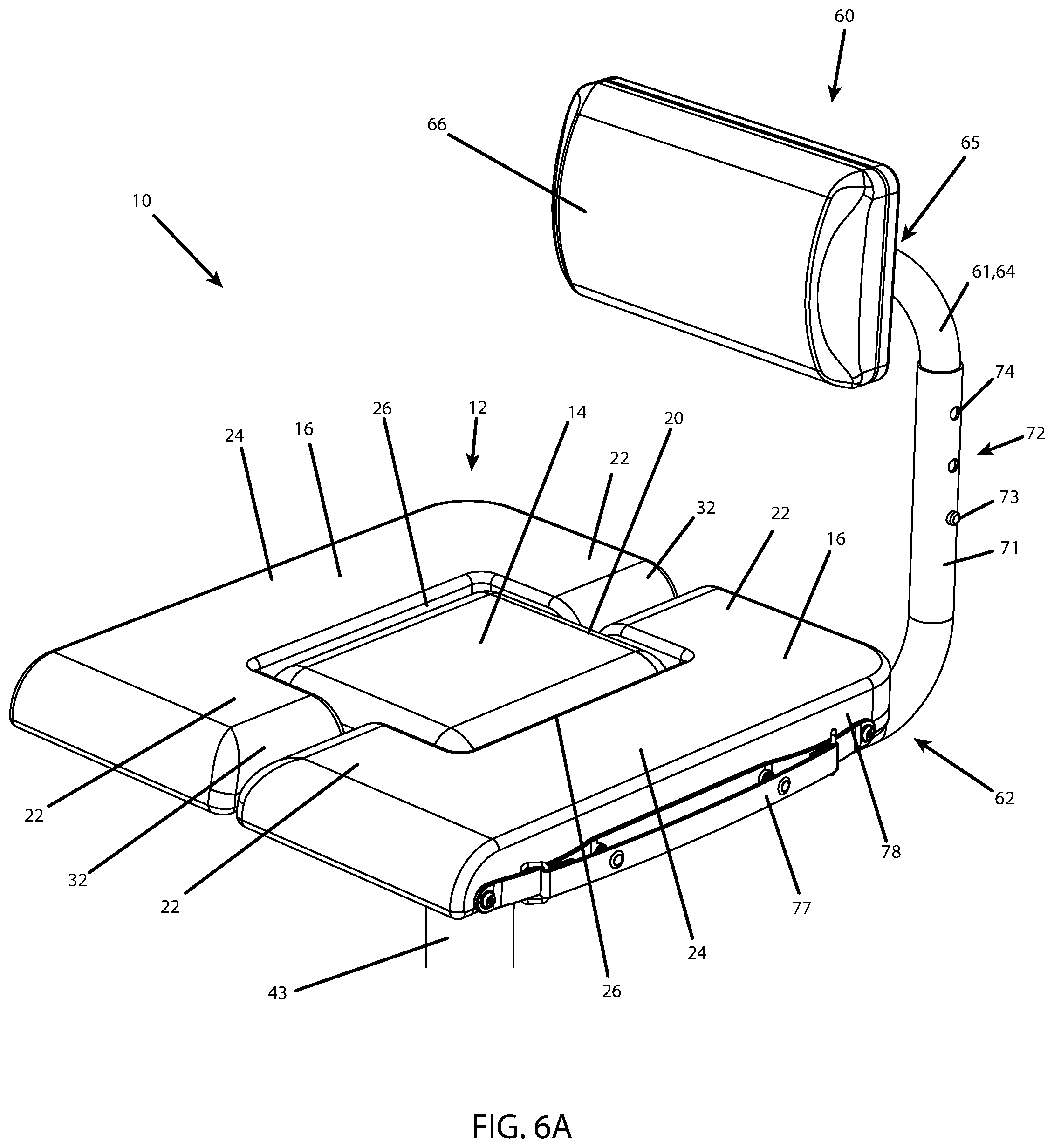 Patent US12318015 Figure 12 – Lightweight collapsible stool
