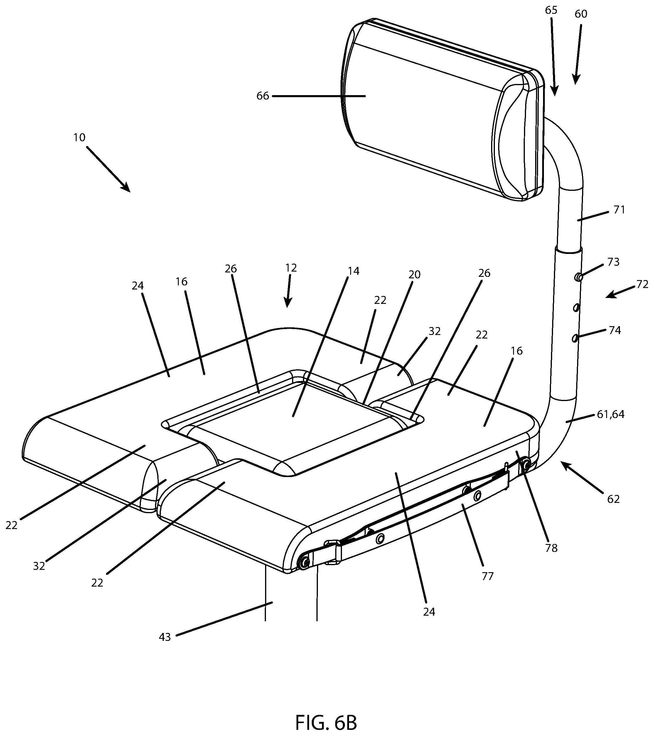 Patent US12318015 Figure 13 – Lightweight collapsible stool