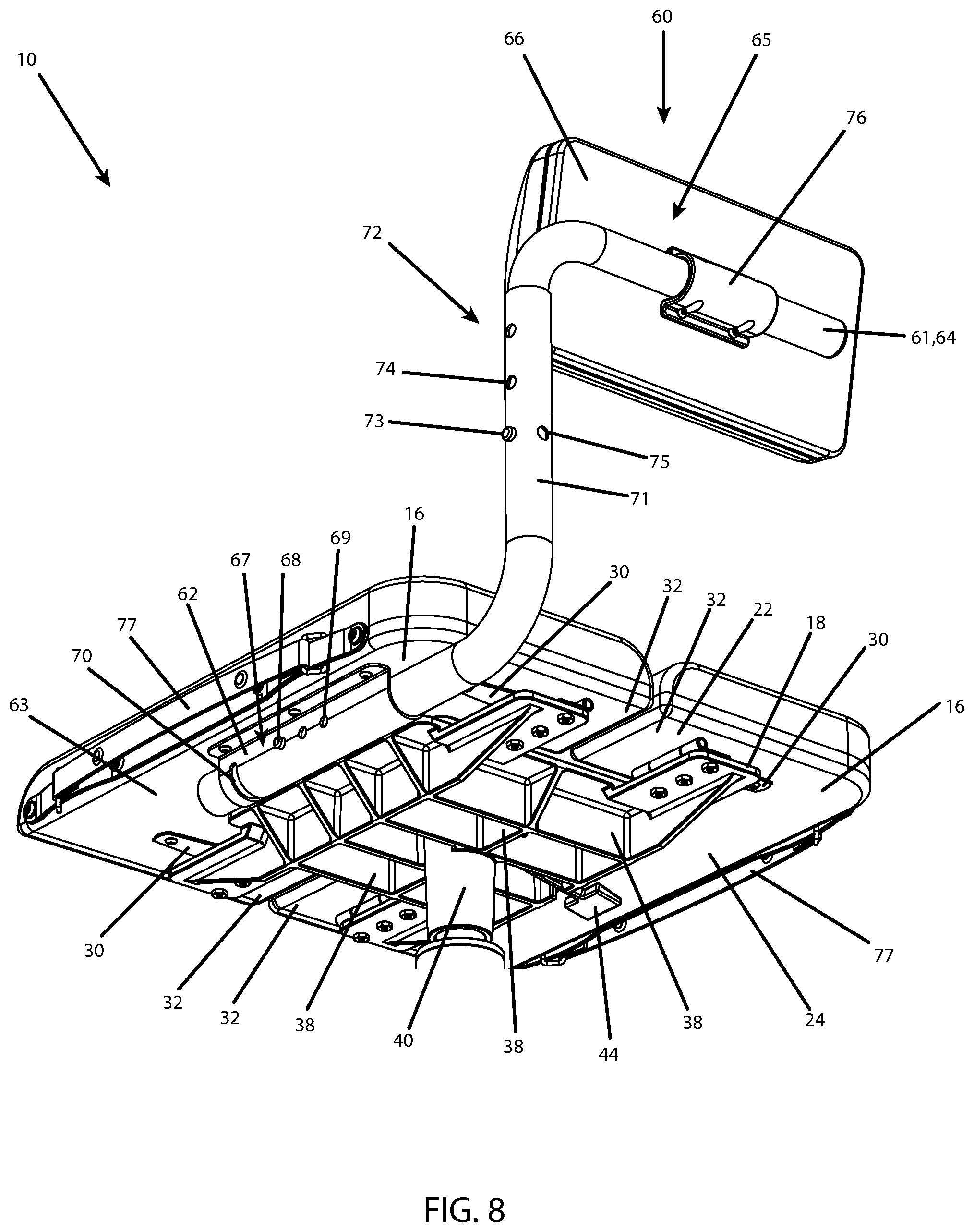 Patent US12318015 Figure 18 – Lightweight collapsible stool