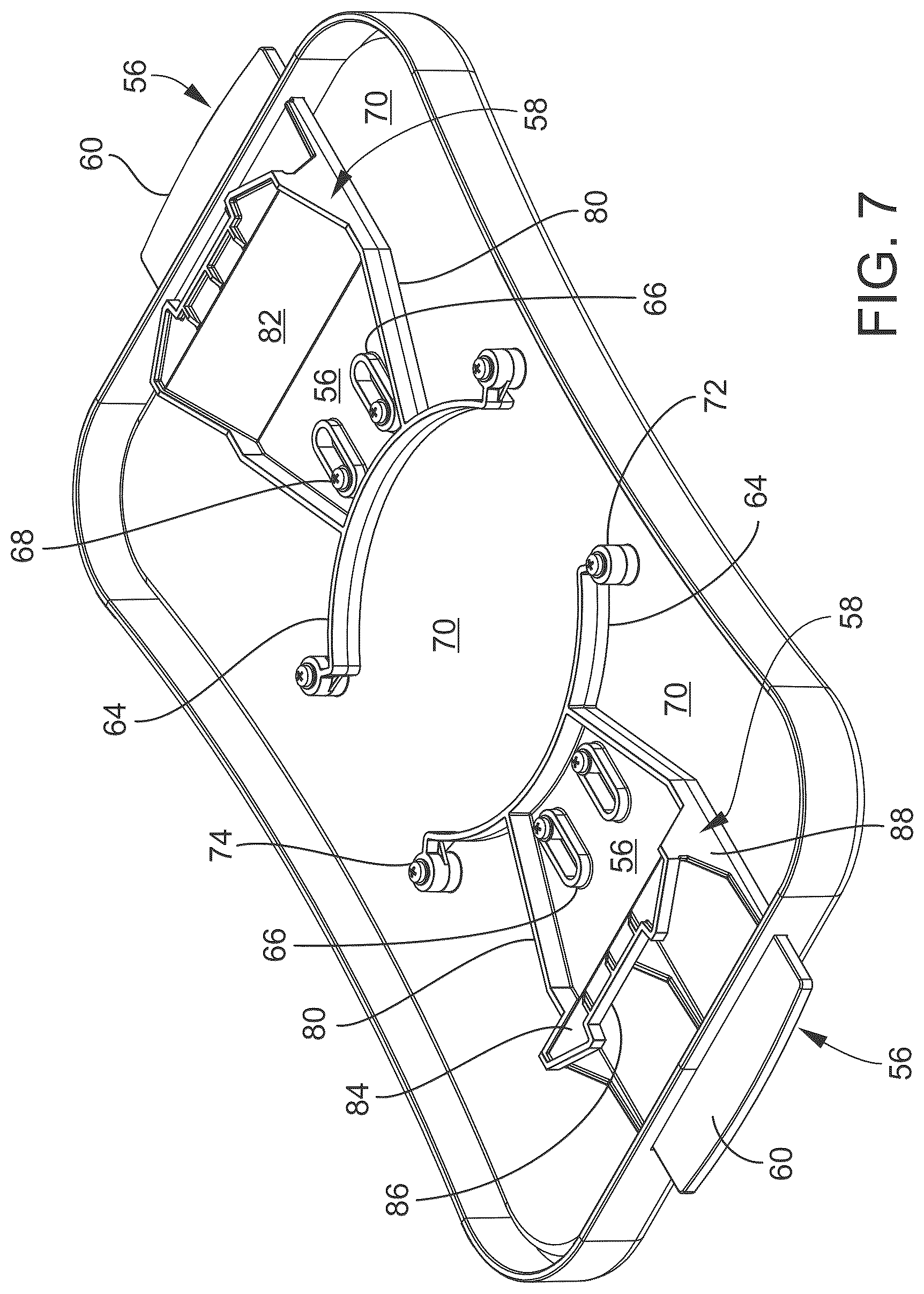 Patent US12318017 Figure 7 – Tray with integral mechanism