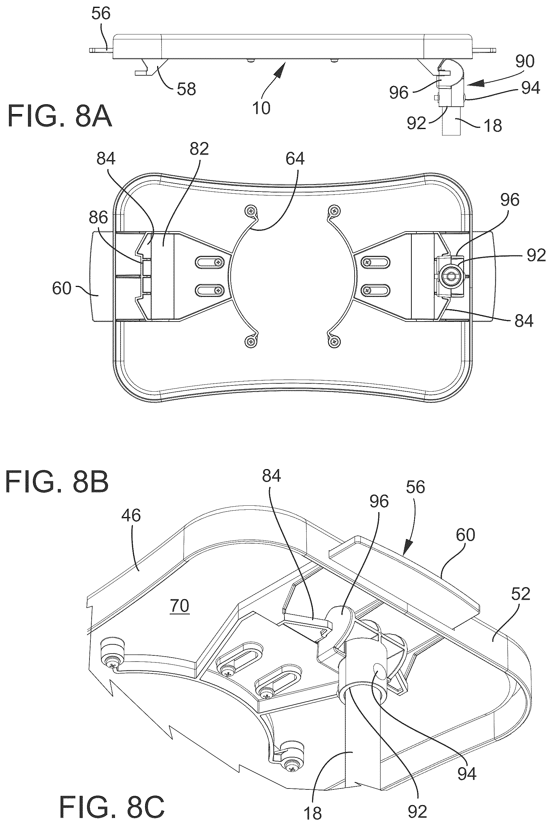 Patent US12318017 Figure 8 – Tray with integral mechanism