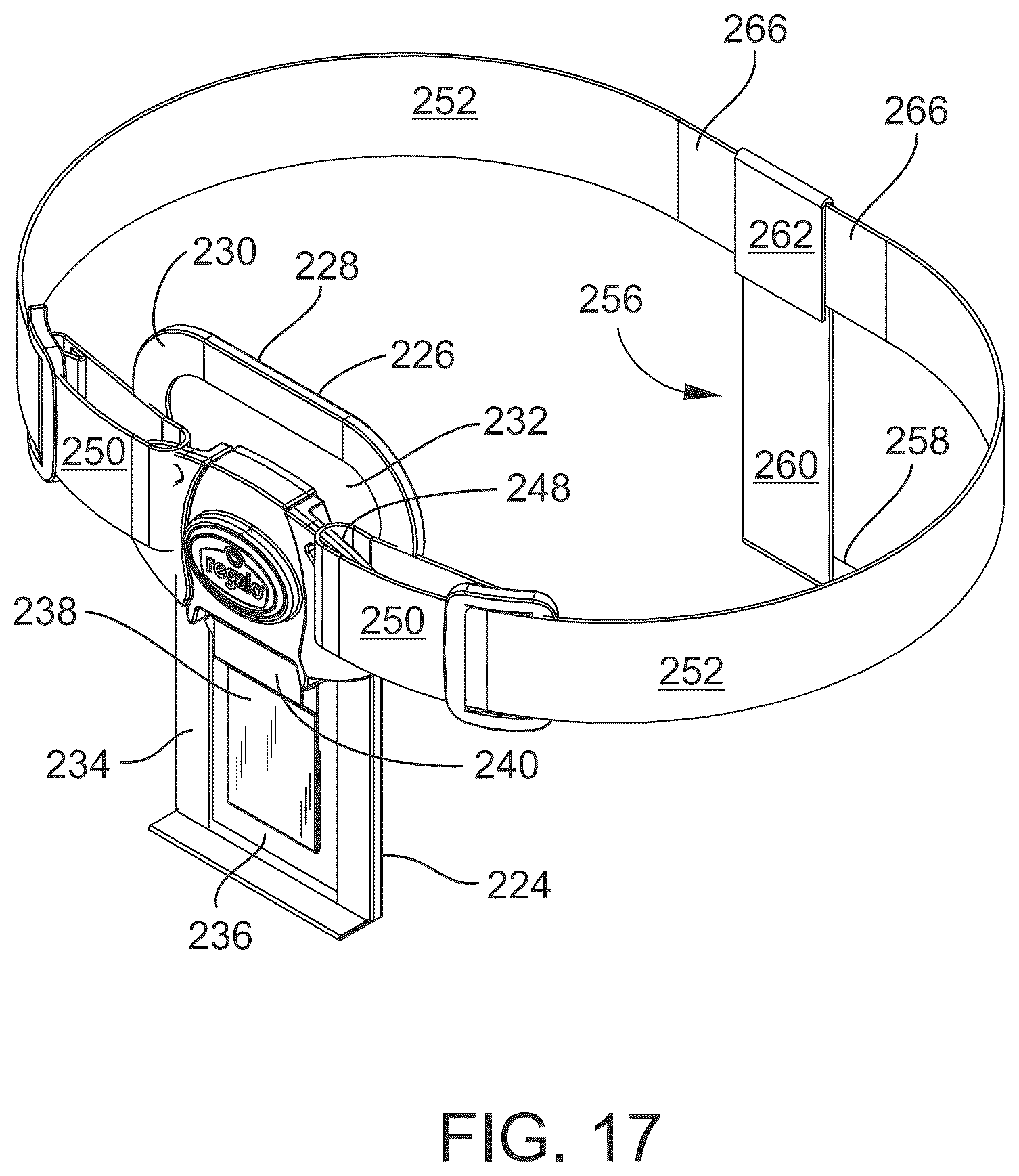 Patent US12318017 Figure 17 – Tray with integral mechanism