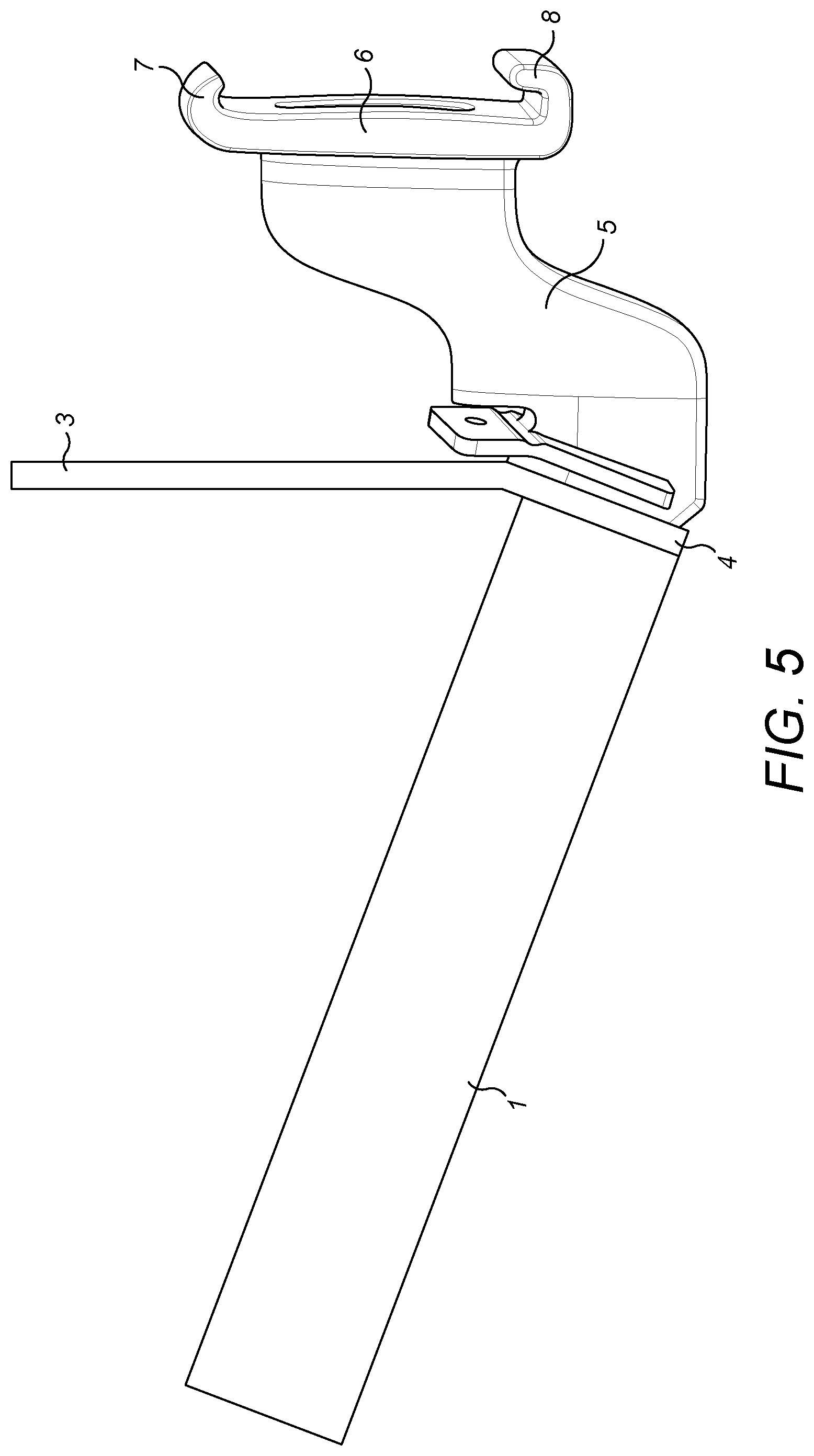 Patent US12318021 Figure 4 – Bracket for use with open display refrigerators