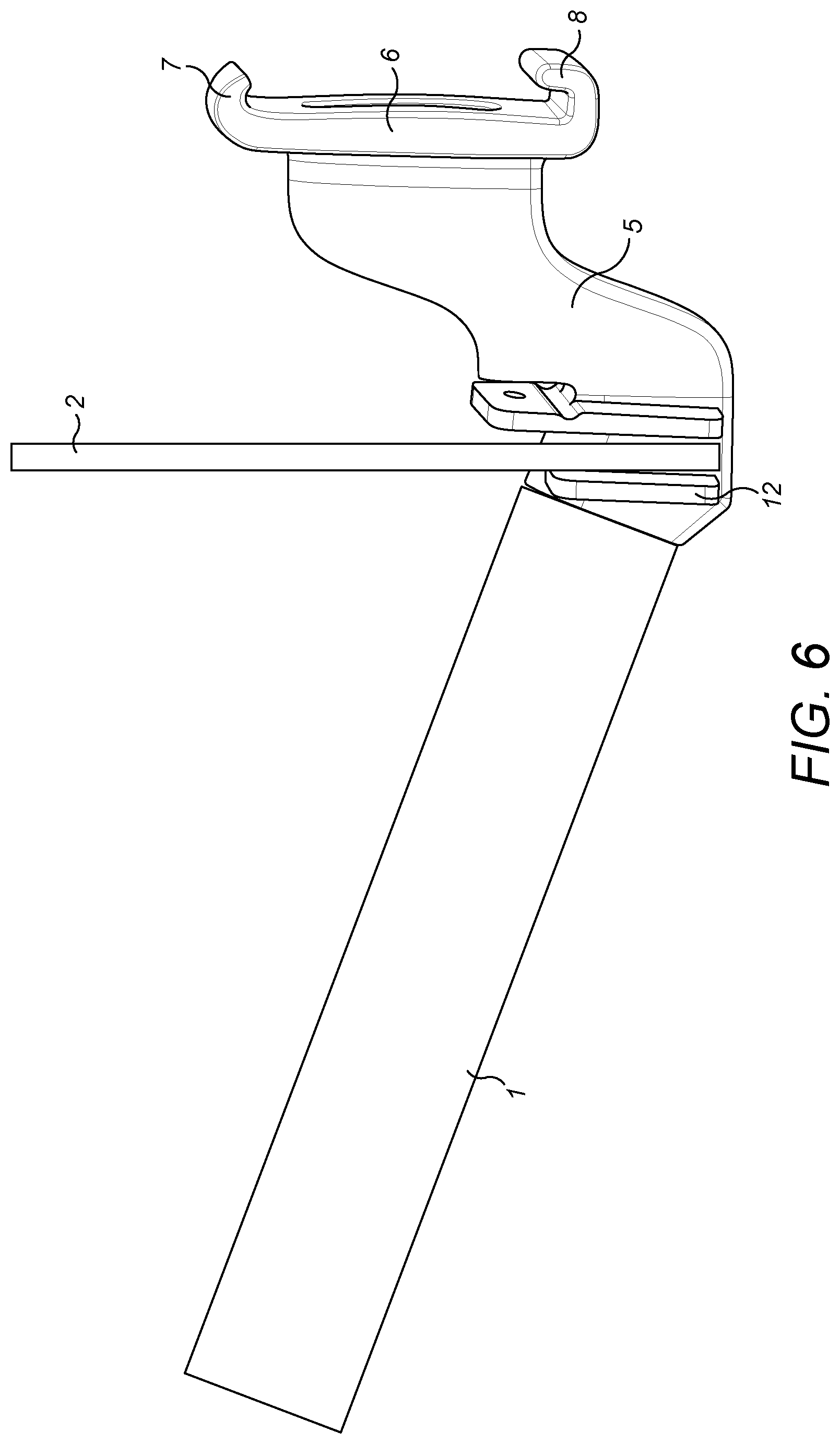 Patent US12318021 Figure 5 – Bracket for use with open display refrigerators