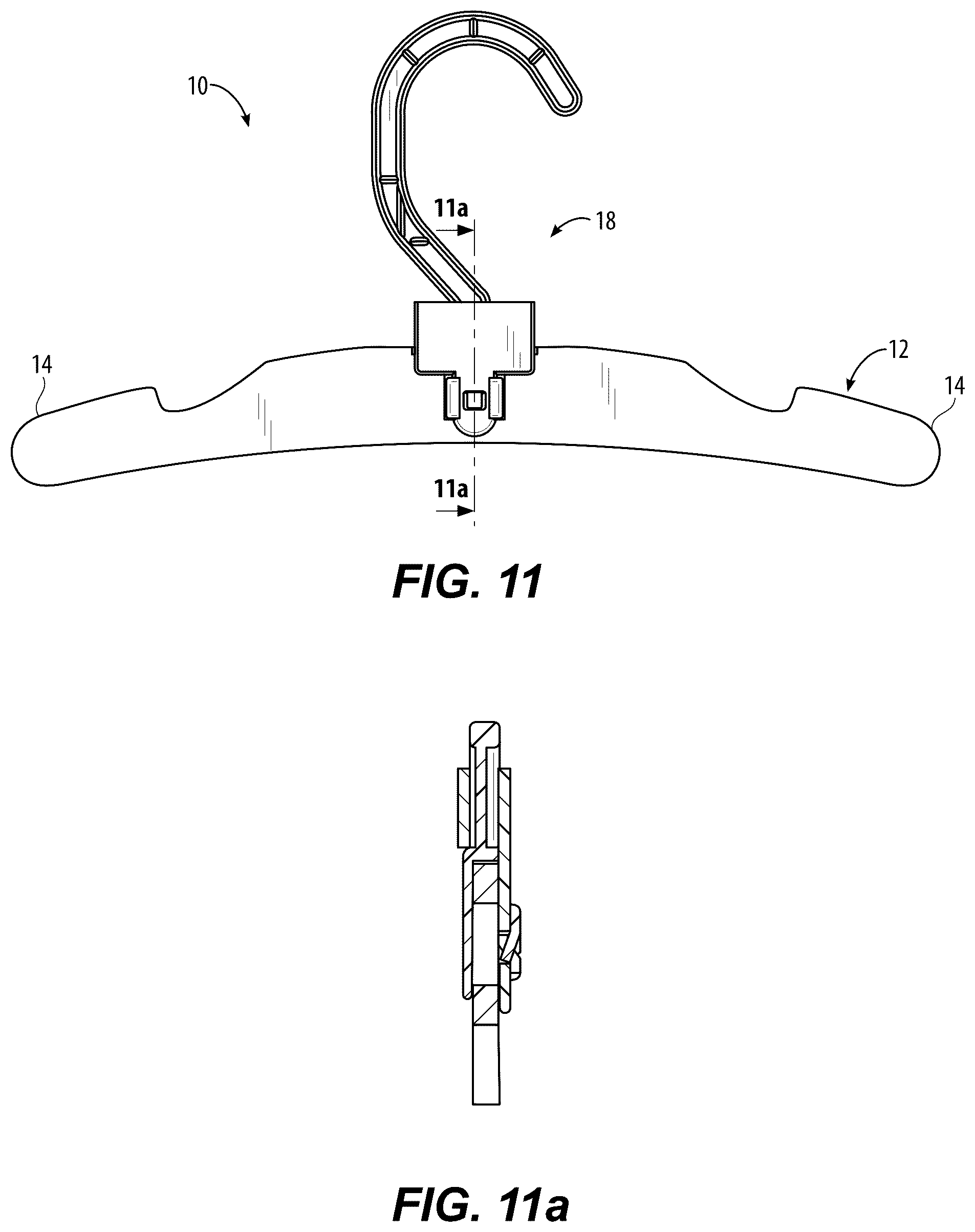 Patent US12318027 Figure 6 – Plastic hook for paper hanger
