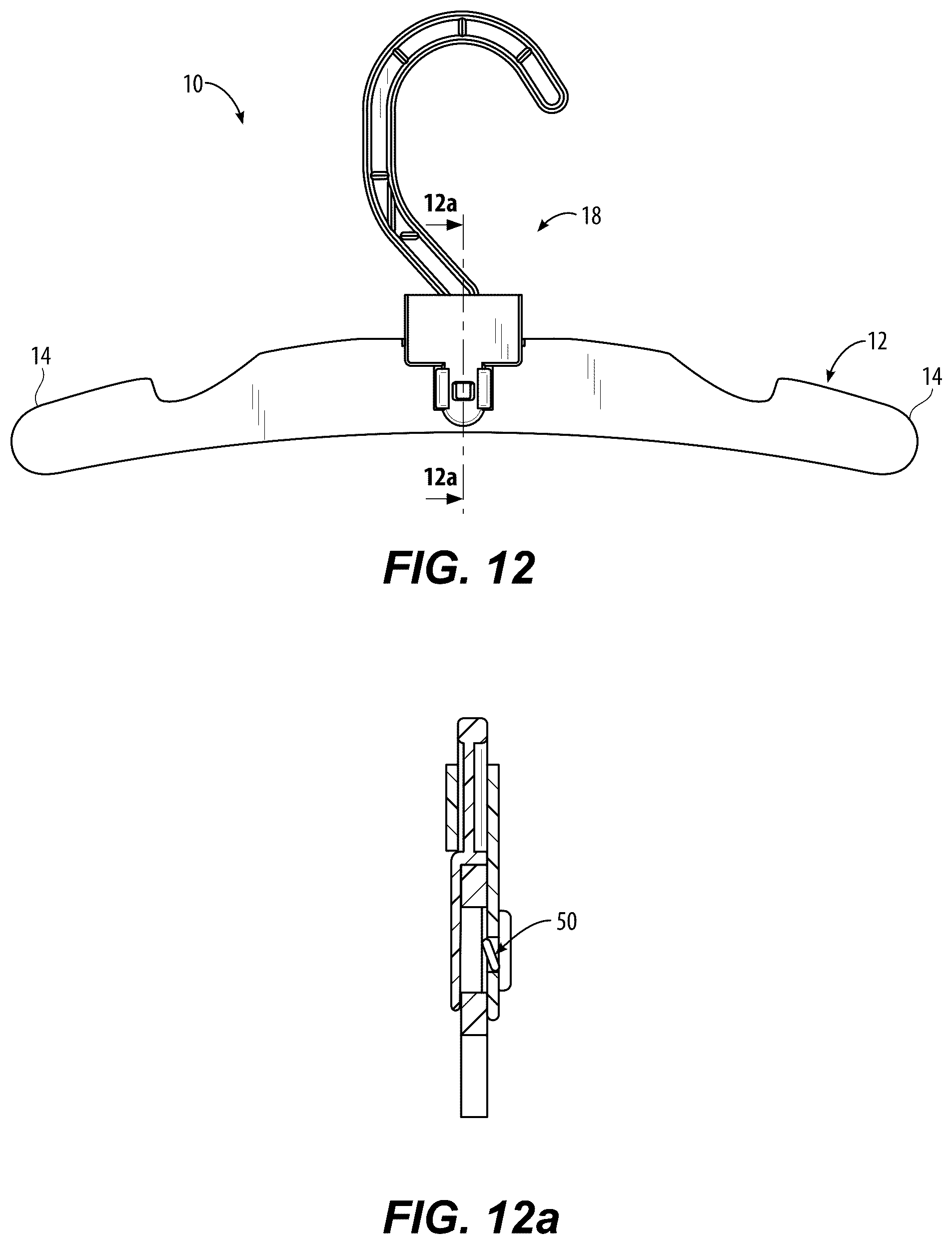 Patent US12318027 Figure 7 – Plastic hook for paper hanger