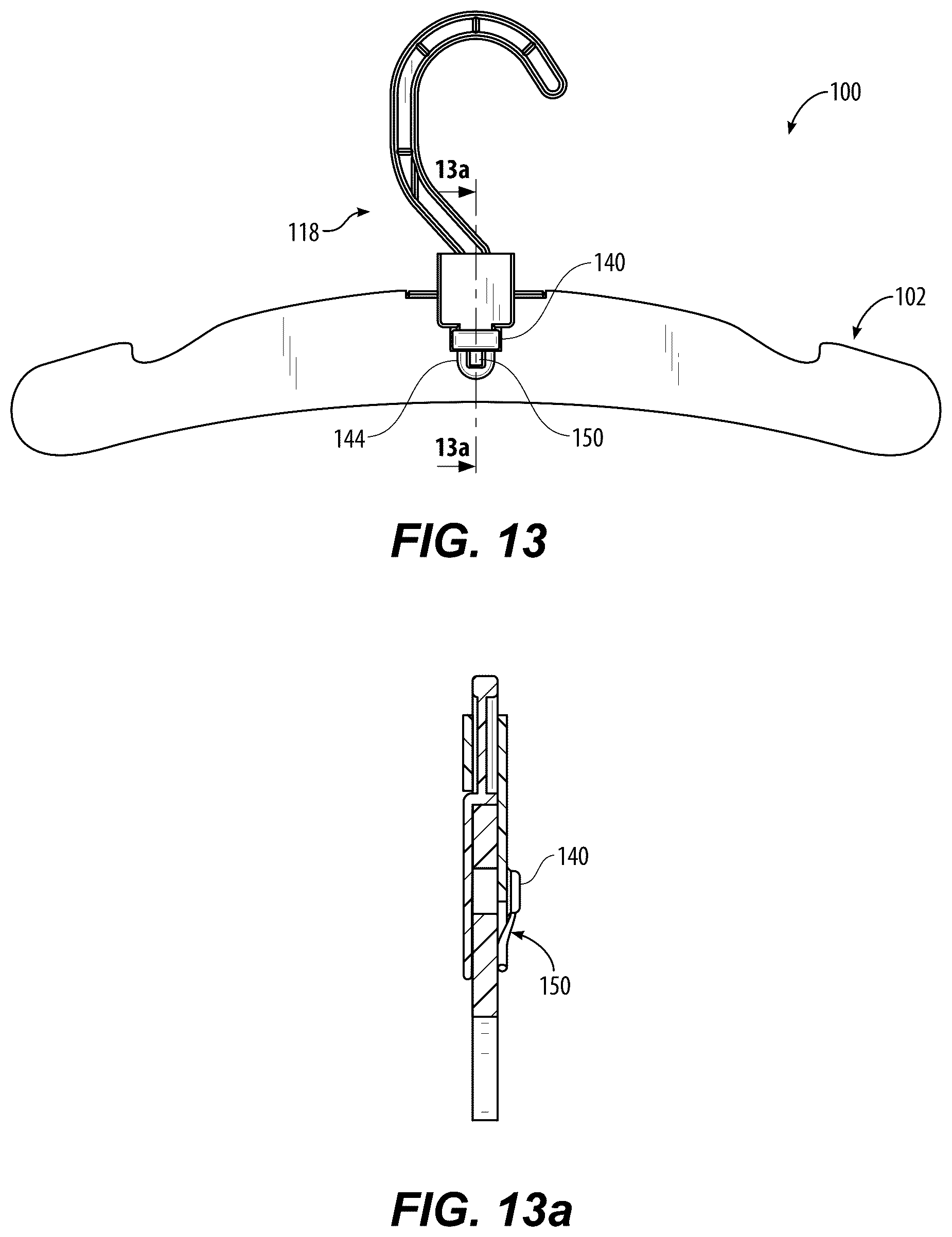 Patent US12318027 Figure 8 – Plastic hook for paper hanger