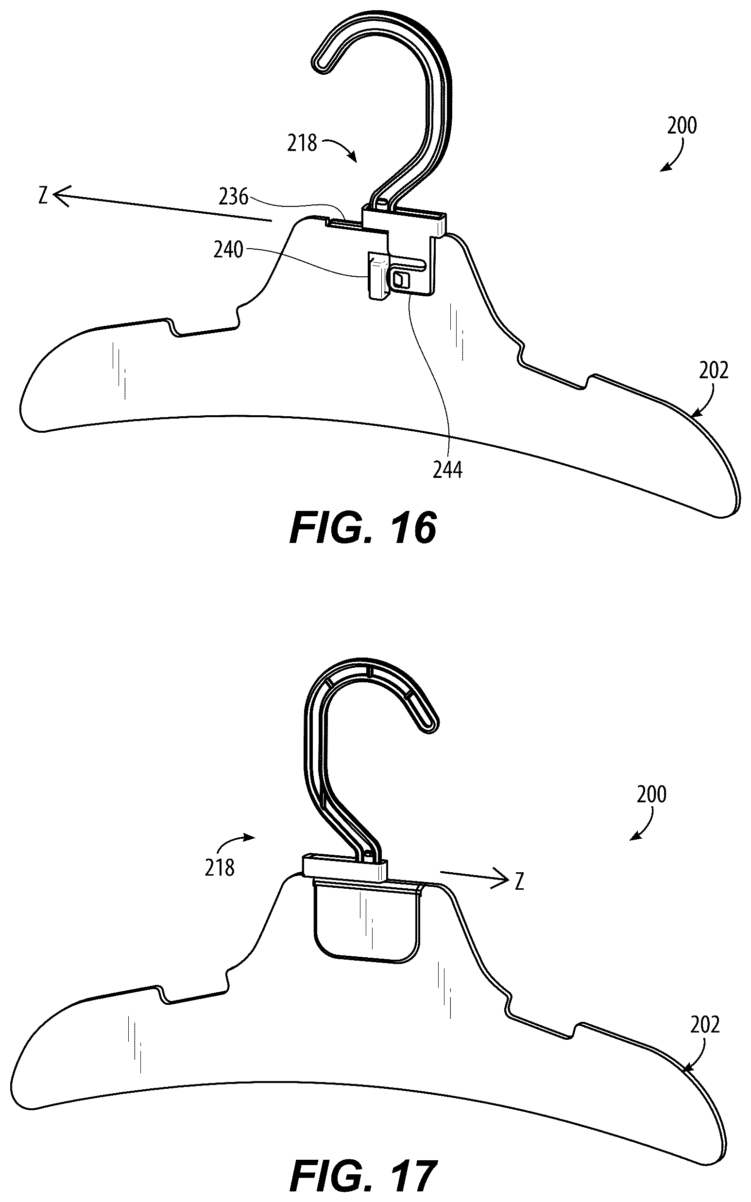 Patent US12318027 Figure 10 – Plastic hook for paper hanger