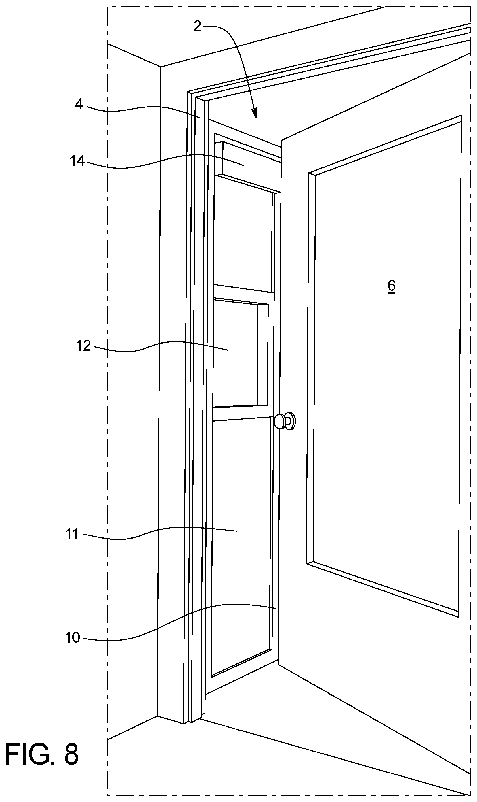Patent US12318028 Figure 5 – Delivery door extension