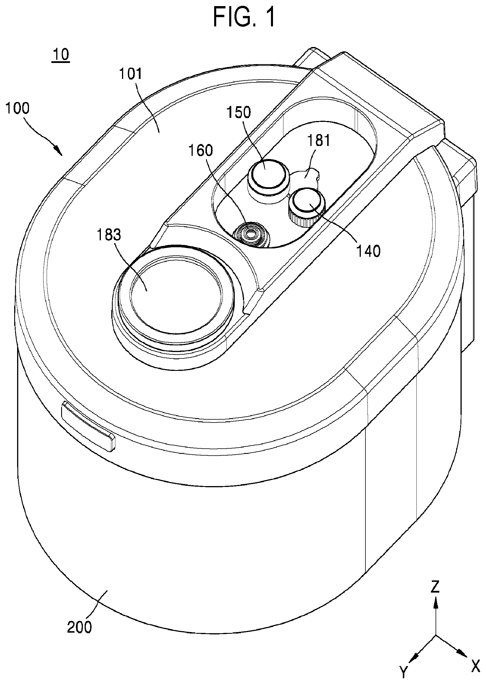 Patent US12318031 Figure 1 – Cooking device