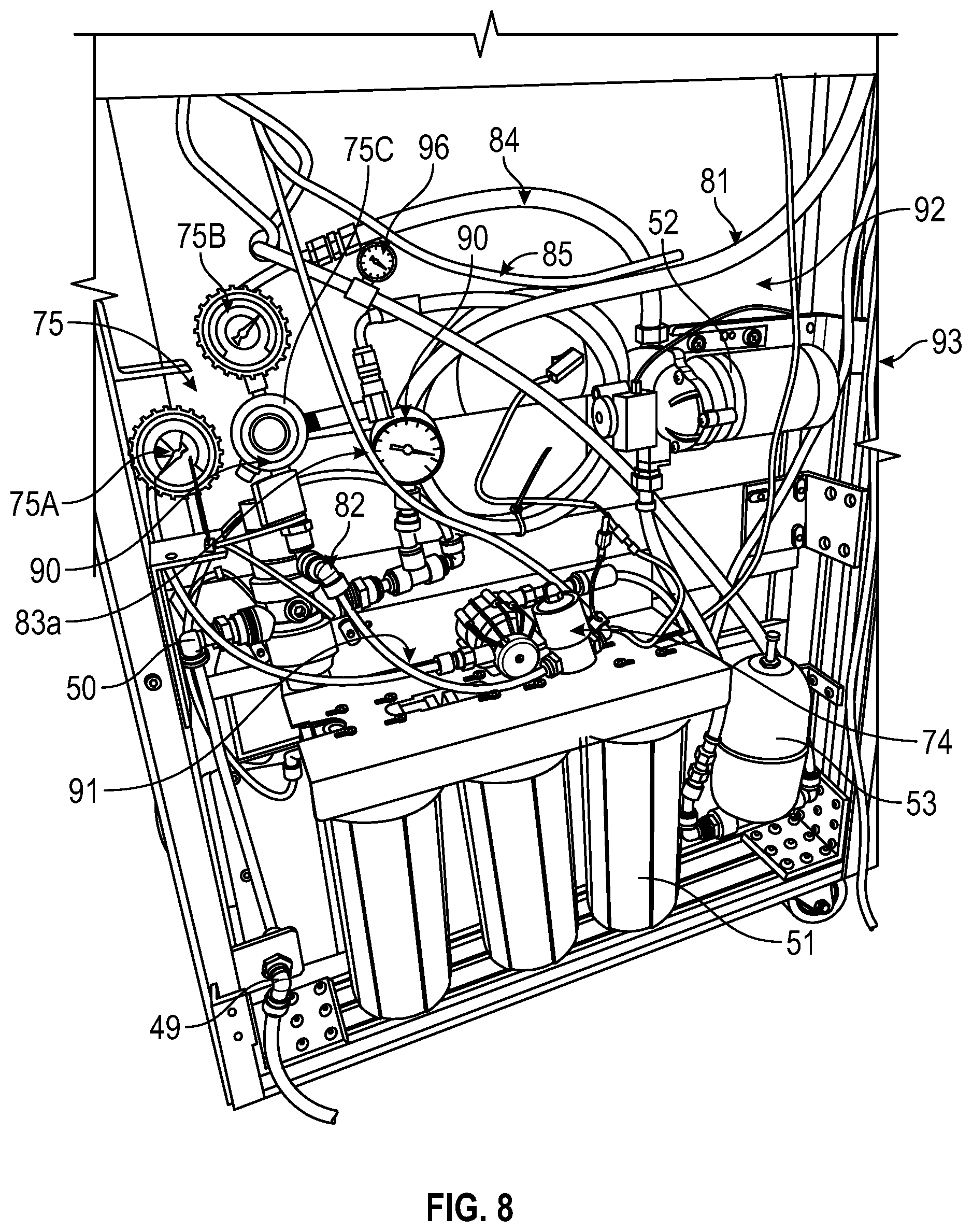 Patent US12318033 Figure 9 – Nitro/cold brew automated robotic kiosk with contactless technology