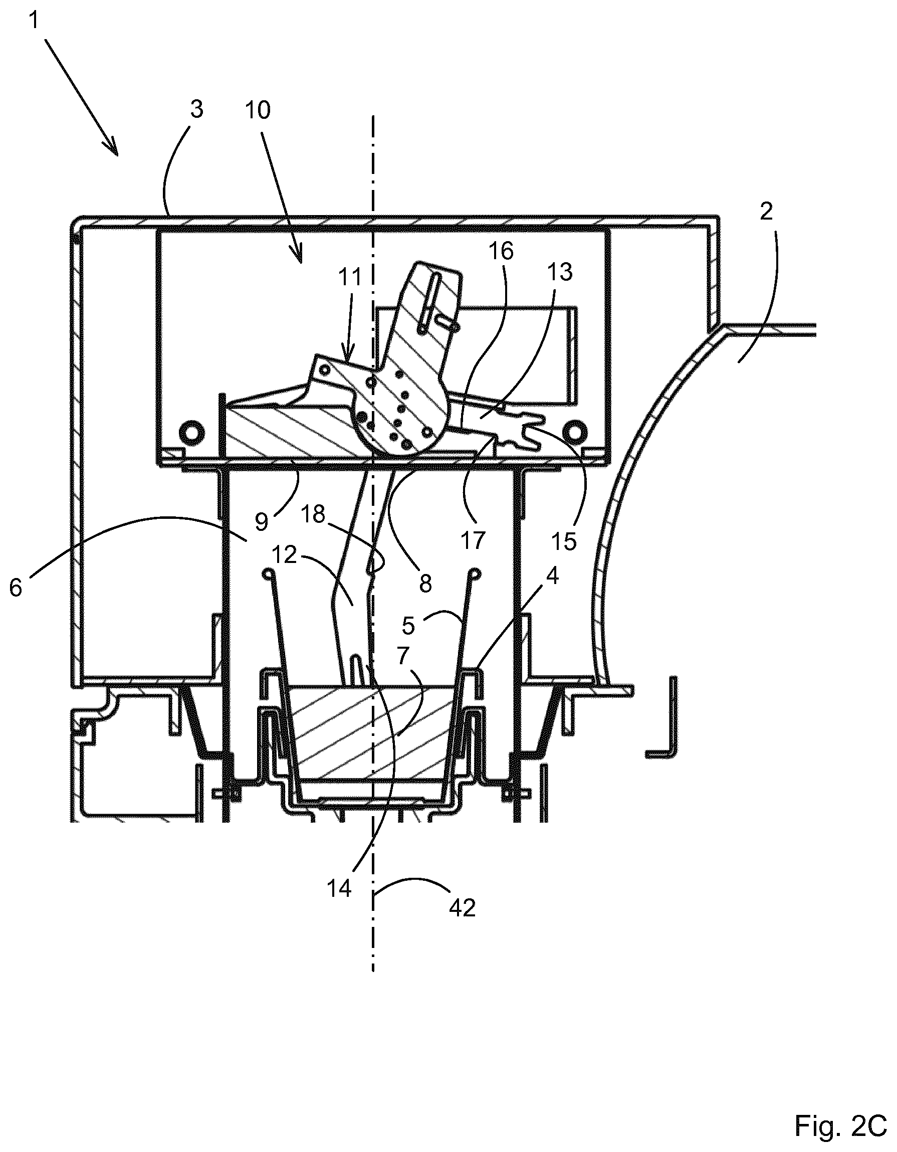 Patent US12318034 Figure 4 – Oven, as well as a method for stirring foodstuff contained in a vessel disposed in the cooking cavity of such an oven