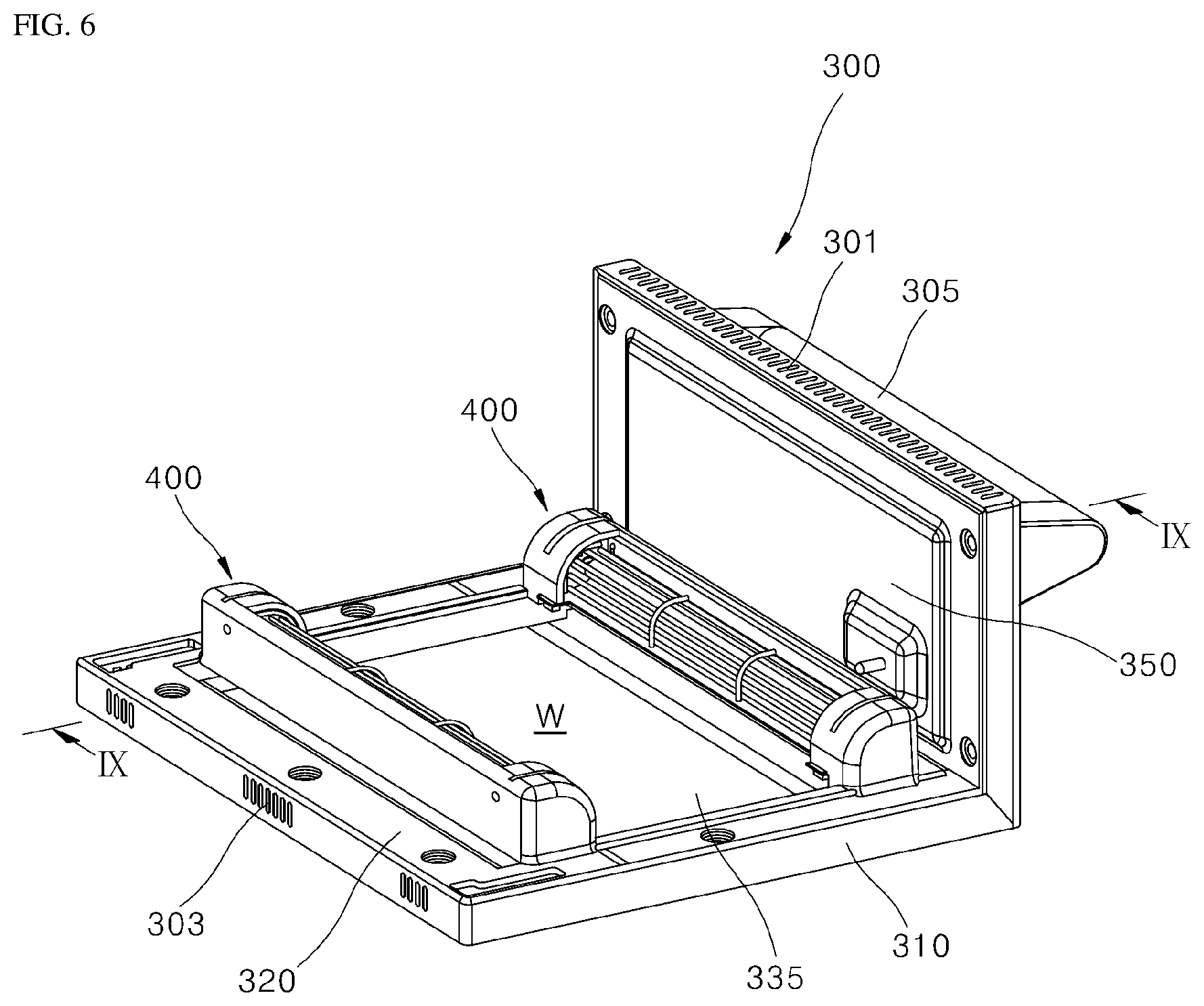 Patent US12318036 Figure 6 – Cooking appliance