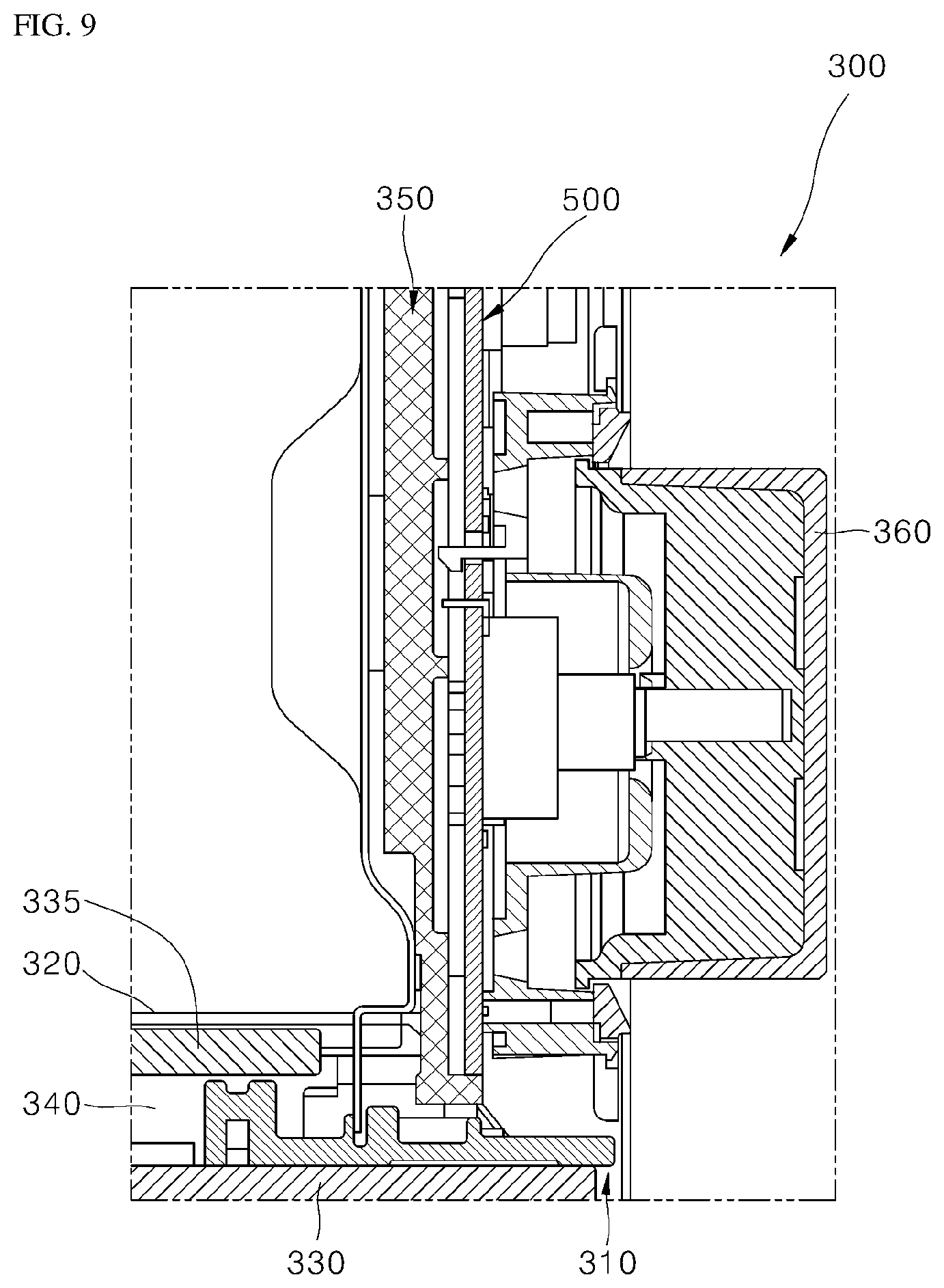 Patent US12318036 Figure 9 – Cooking appliance